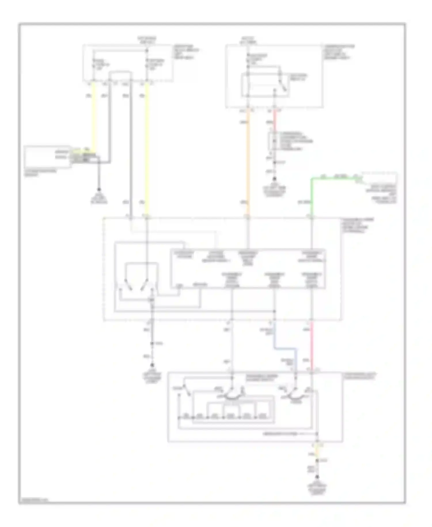 Bravada Oldsmobile III (2001-2004): Front washer/wiper circuit