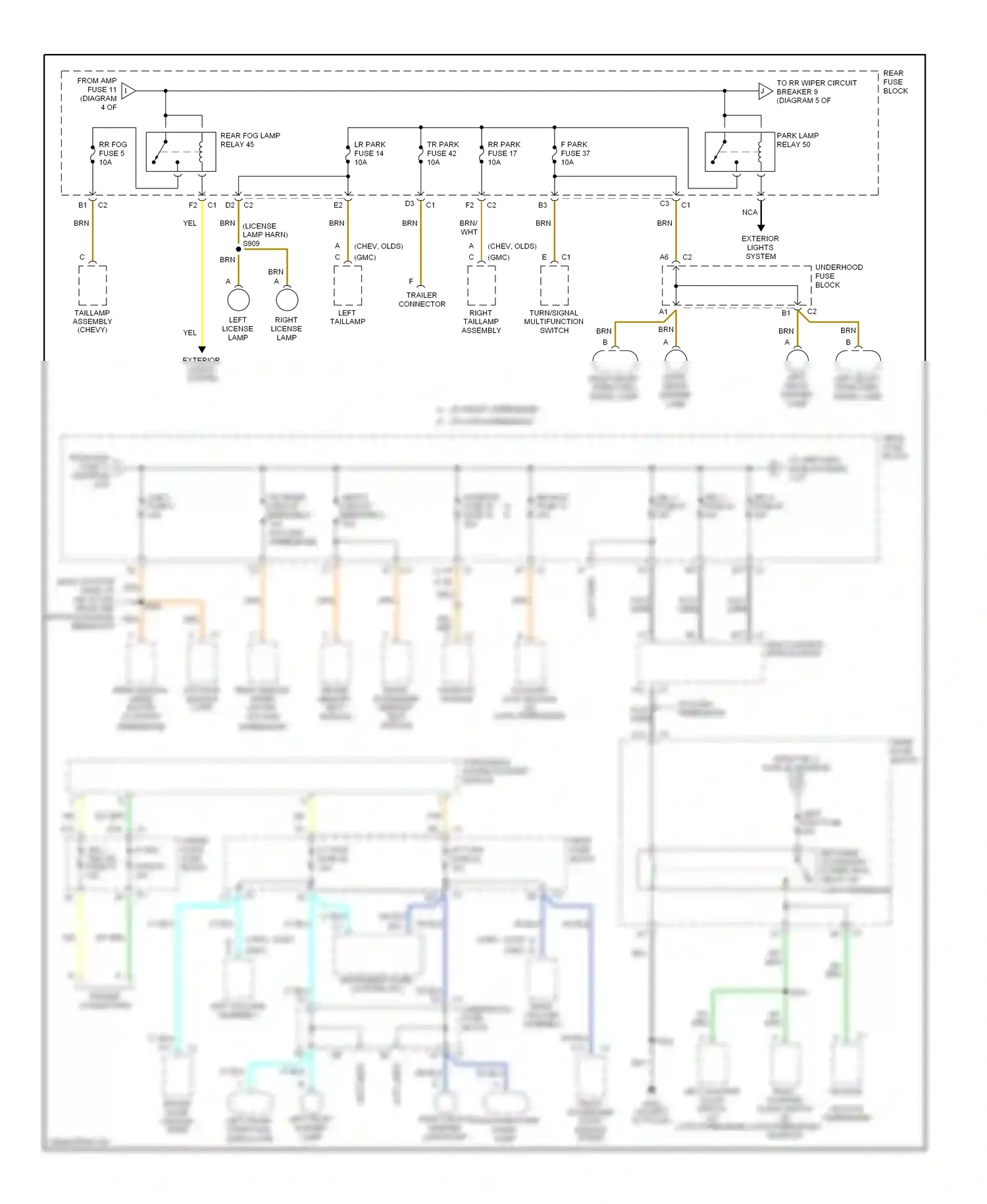 Oldsmobile Bravada III (2001-2004) body control module (bcm) wiring diagram  (5 of 6)