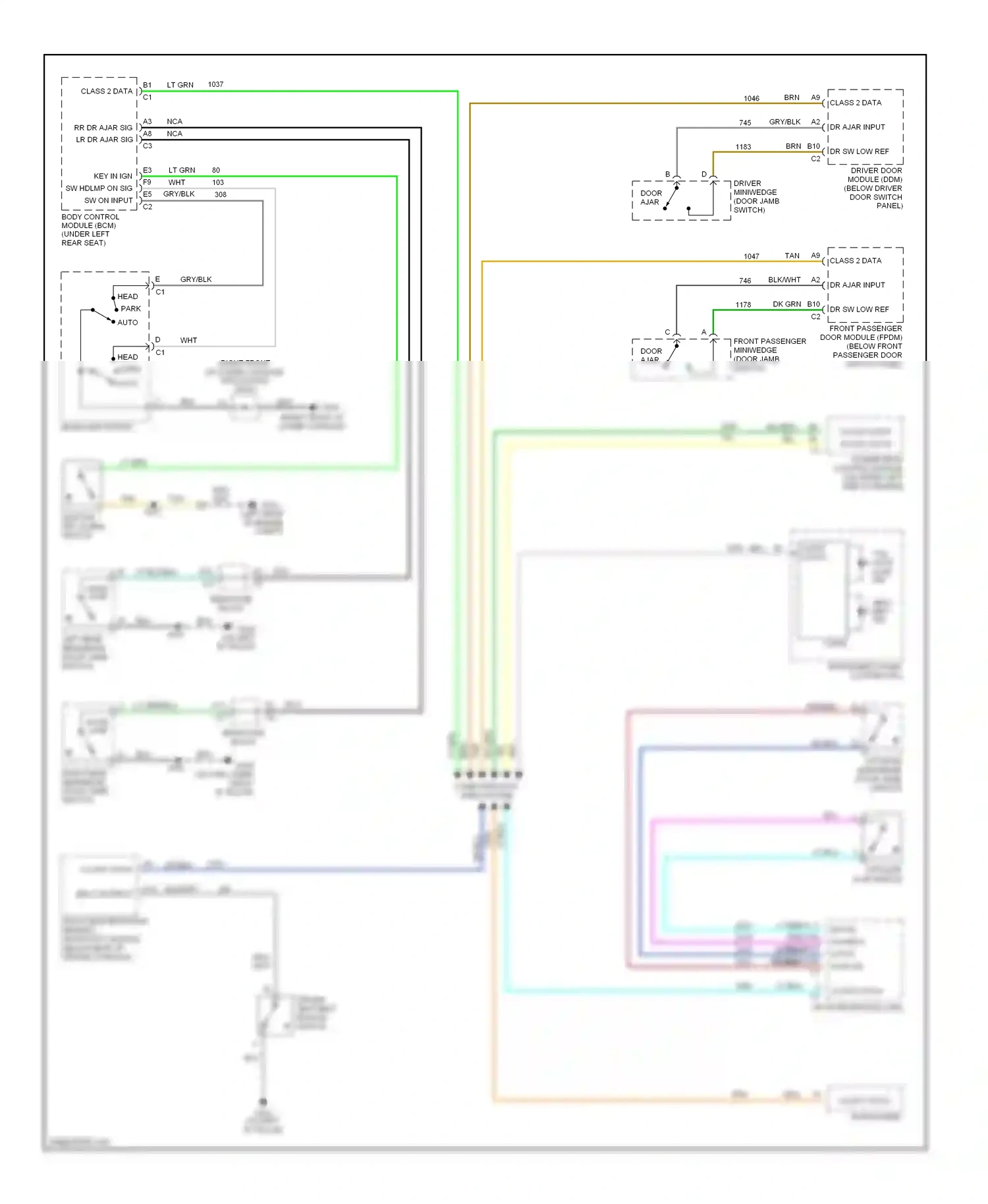 Oldsmobile Bravada III (2001-2004) class 2 data class 2 data wiring diagram  (1 of 1)