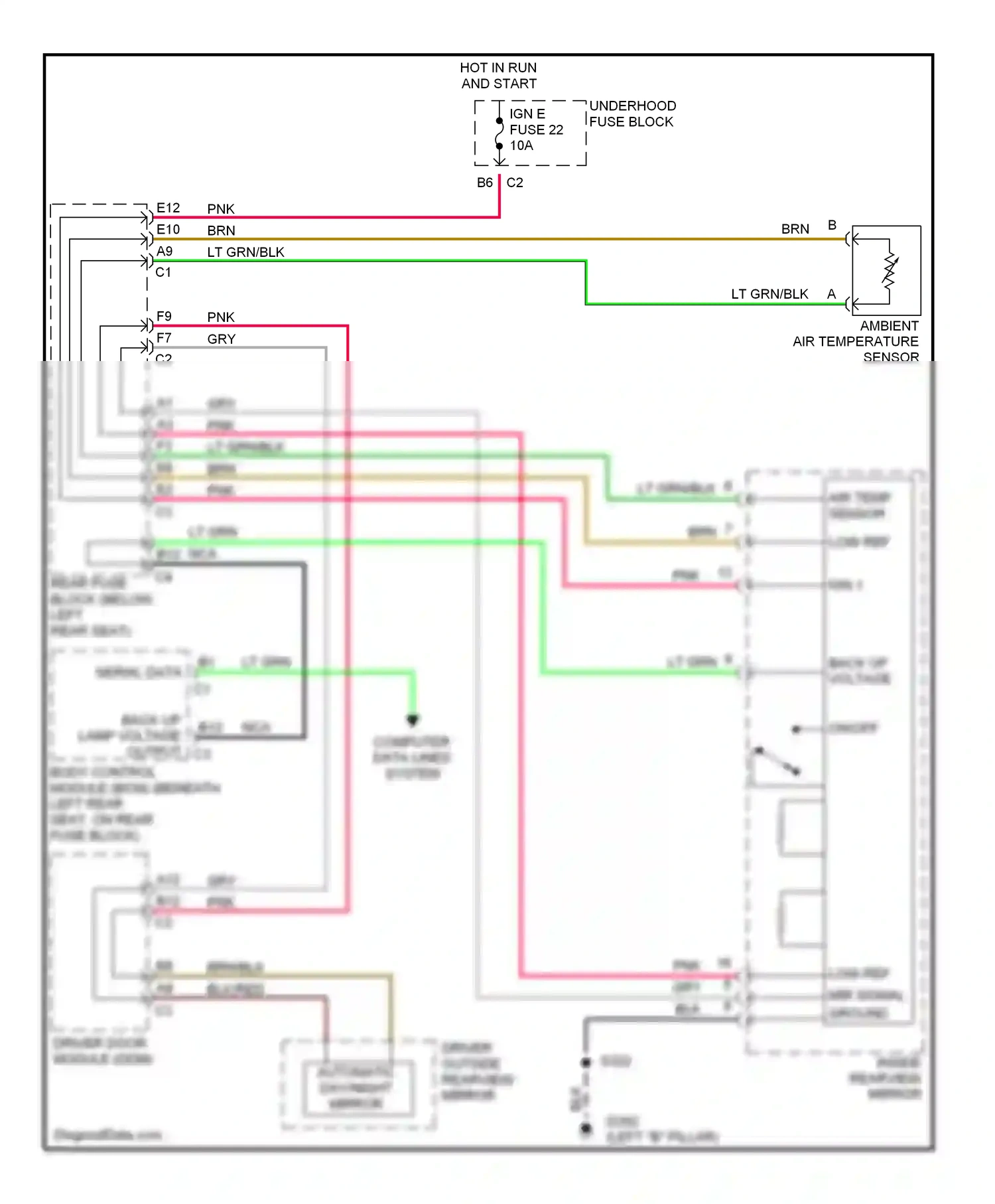 Oldsmobile Bravada III (2001-2004) computer data lines system wiring diagram  (1 of 13)
