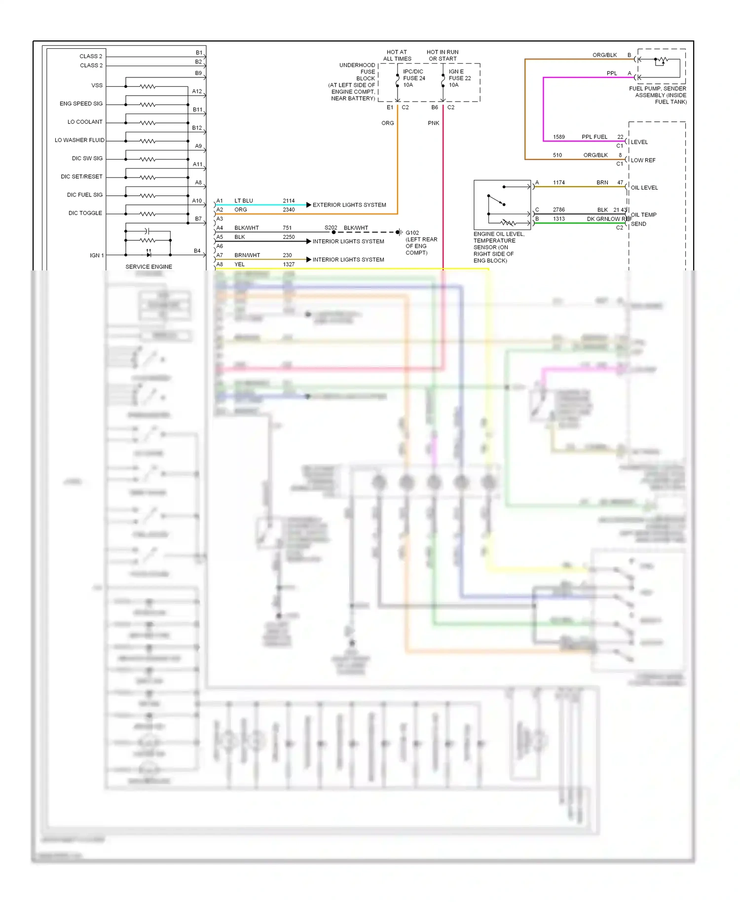Oldsmobile Bravada III (2001-2004) computer data lines system wiring diagram  (6 of 13)