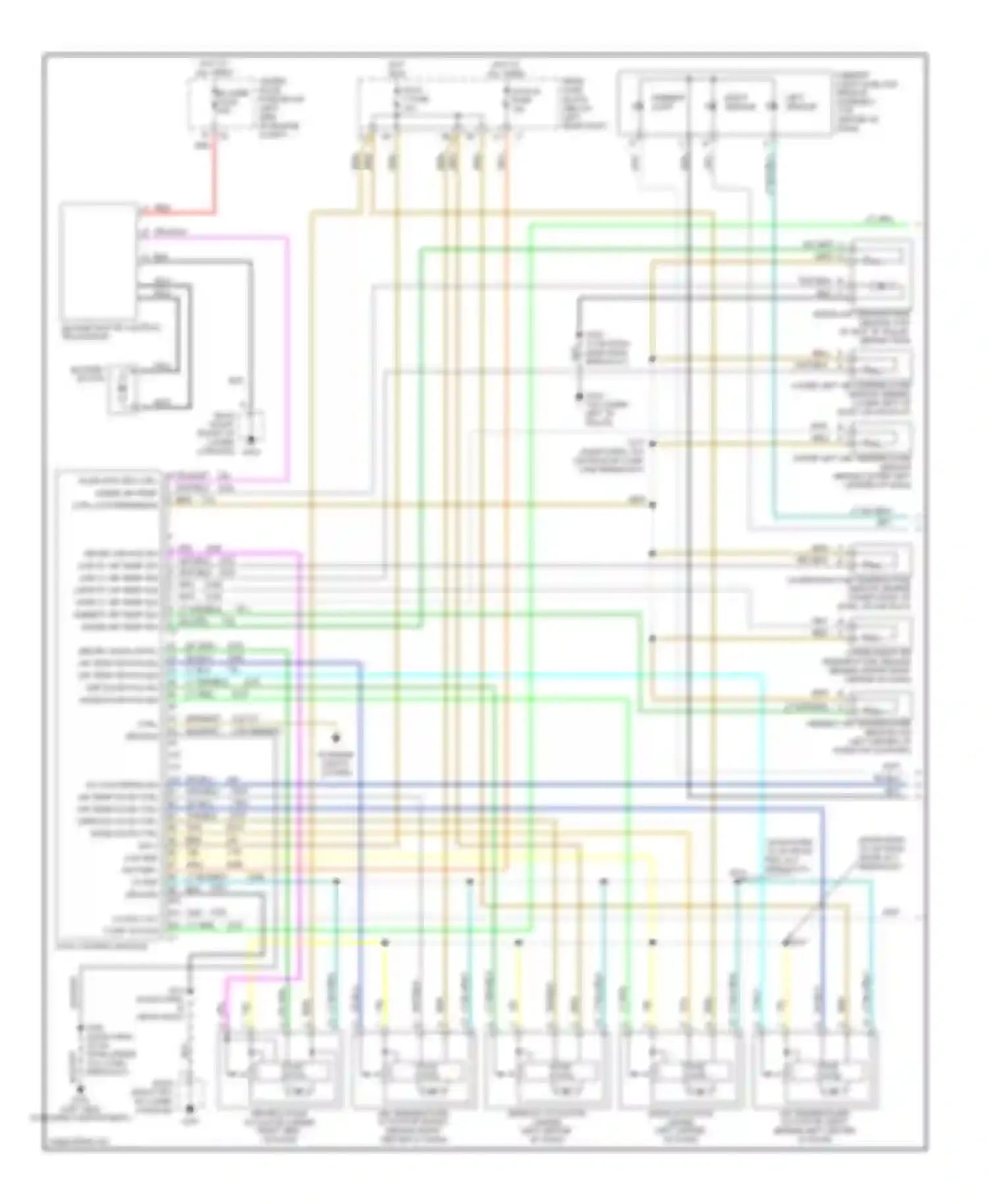 Wiring diagram (dash harn, 16 cm for Oldsmobile Bravada III (2001-2004) (1 of 1)