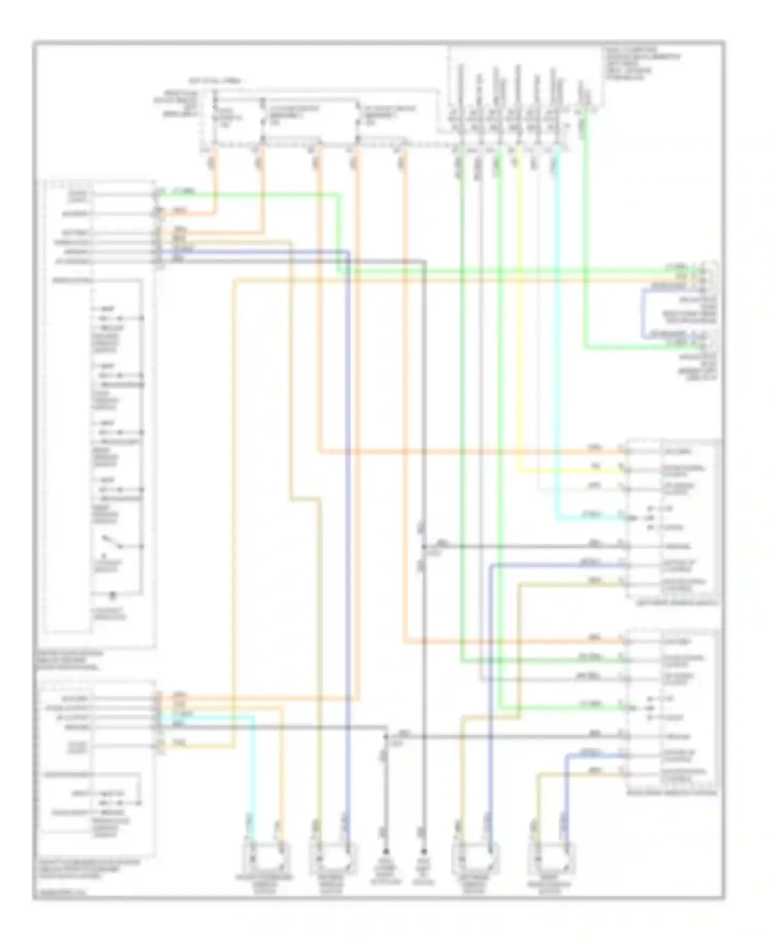 Wiring diagram down right rear window switch for Oldsmobile Bravada III (2001-2004) (1 of 1)