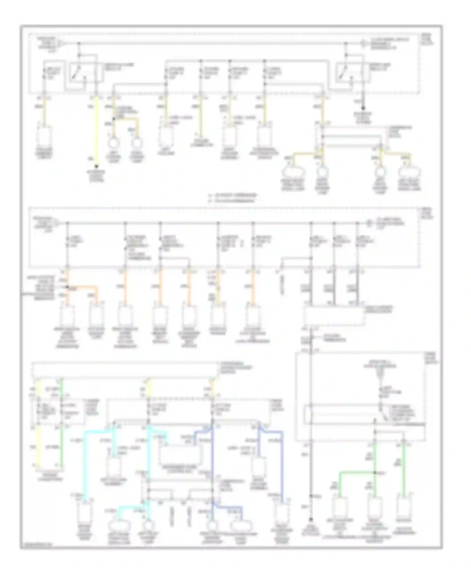 Wiring diagram flat wire for Oldsmobile Bravada III (2001-2004) (3 of 3)