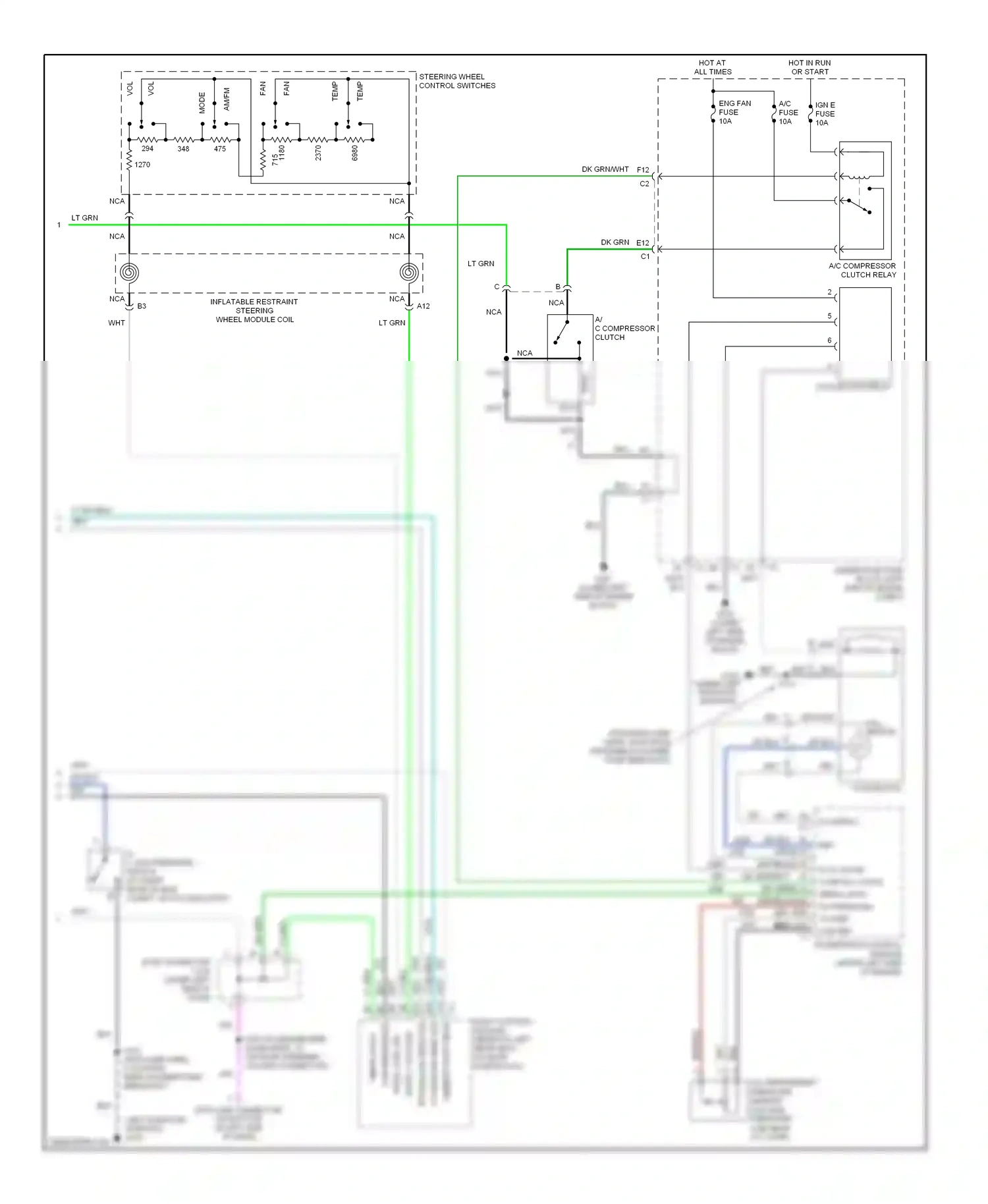 Oldsmobile Bravada III (2001-2004) hall sensor wiring diagram  (1 of 2)