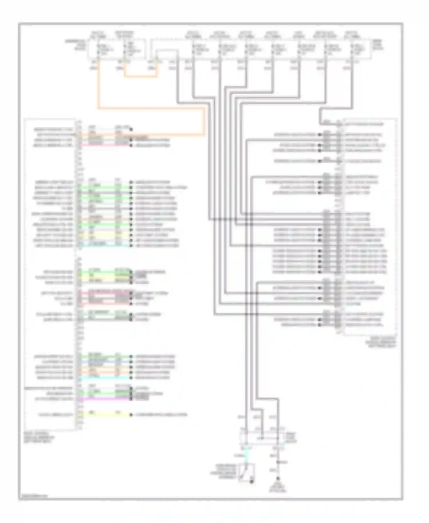 Wiring diagram interior lights system headlights system for Oldsmobile Bravada III (2001-2004) (1 of 1)