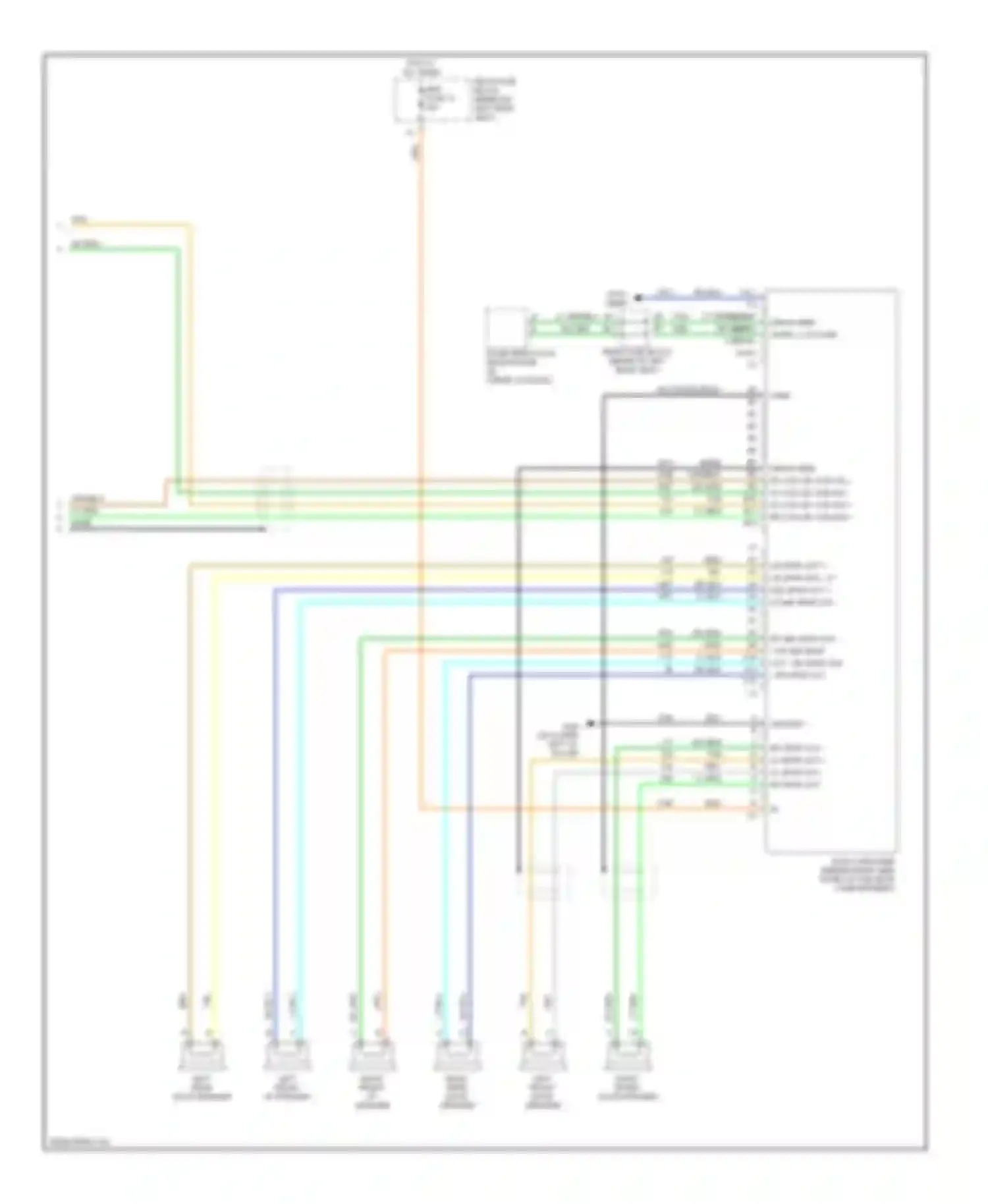 Wiring diagram left front door speaker for Oldsmobile Bravada III (2001-2004) (1 of 1)