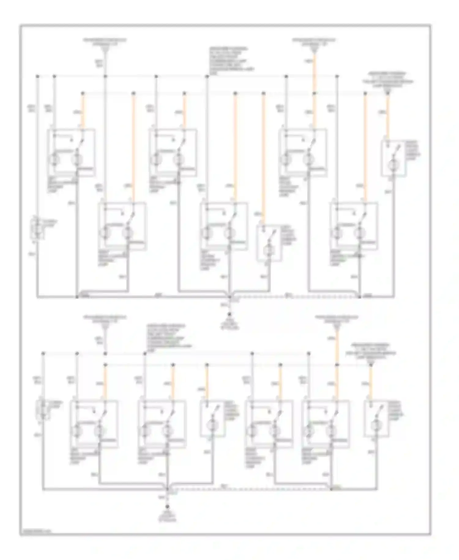 Wiring diagram left rear courtesy reading lamp for Oldsmobile Bravada III (2001-2004) (1 of 1)
