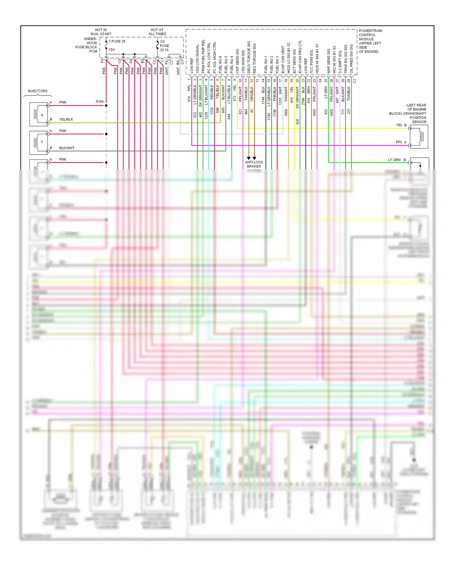 Oldsmobile Bravada III (2001-2004) pc sol low ctrl wiring diagram  (1 of 1)