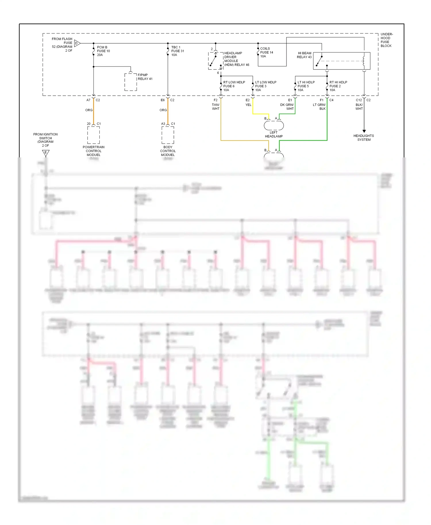 Oldsmobile Bravada III (2001-2004) powertrain control module (pcm) wiring diagram  (4 of 4)