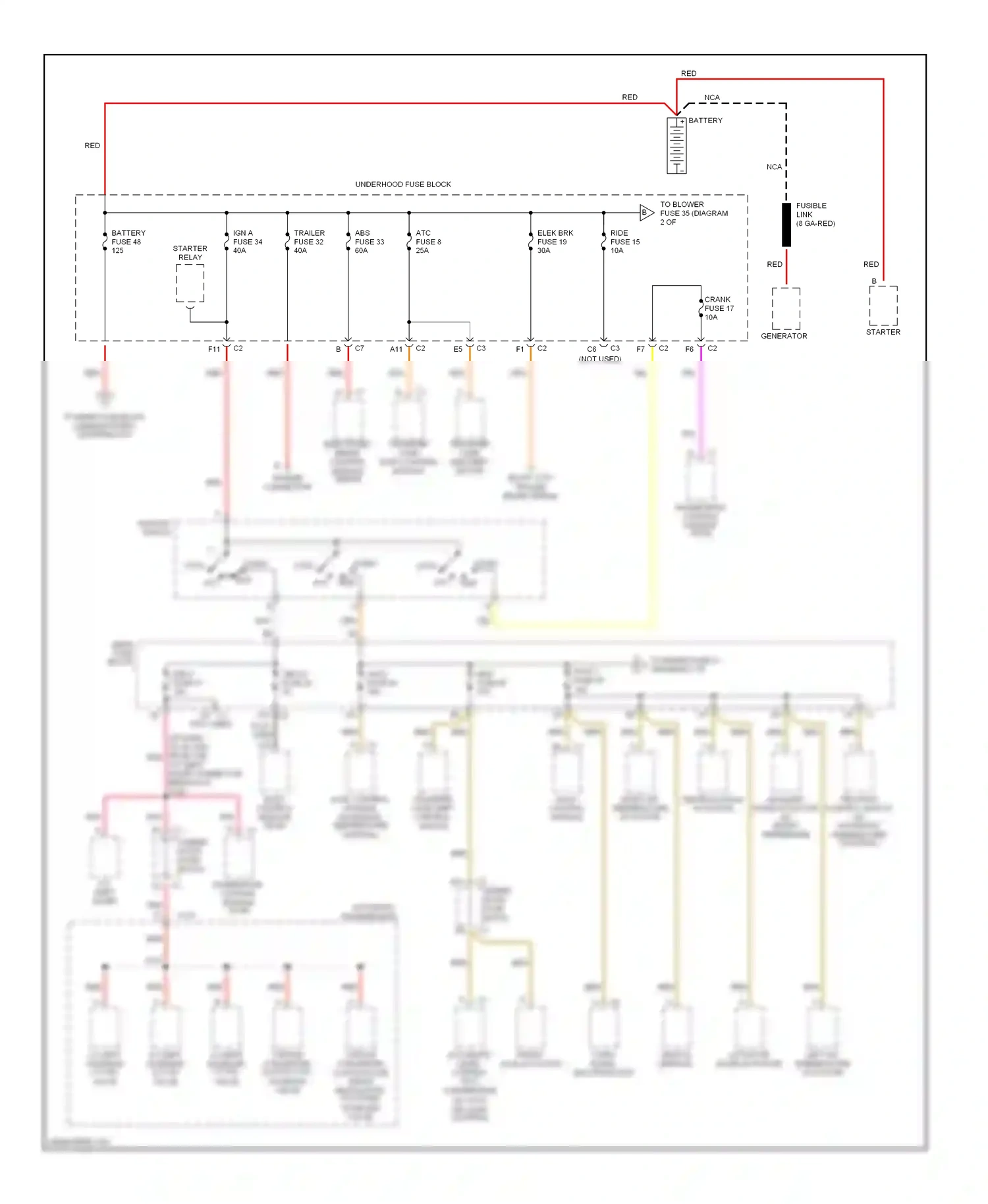 Oldsmobile Bravada III (2001-2004) powertrain control module (pcm) wiring diagram  (2 of 4)