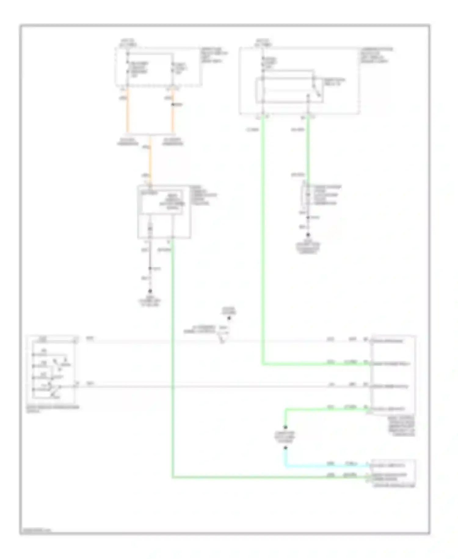 Wiring diagram rear washer relay for Oldsmobile Bravada III (2001-2004) (1 of 1)