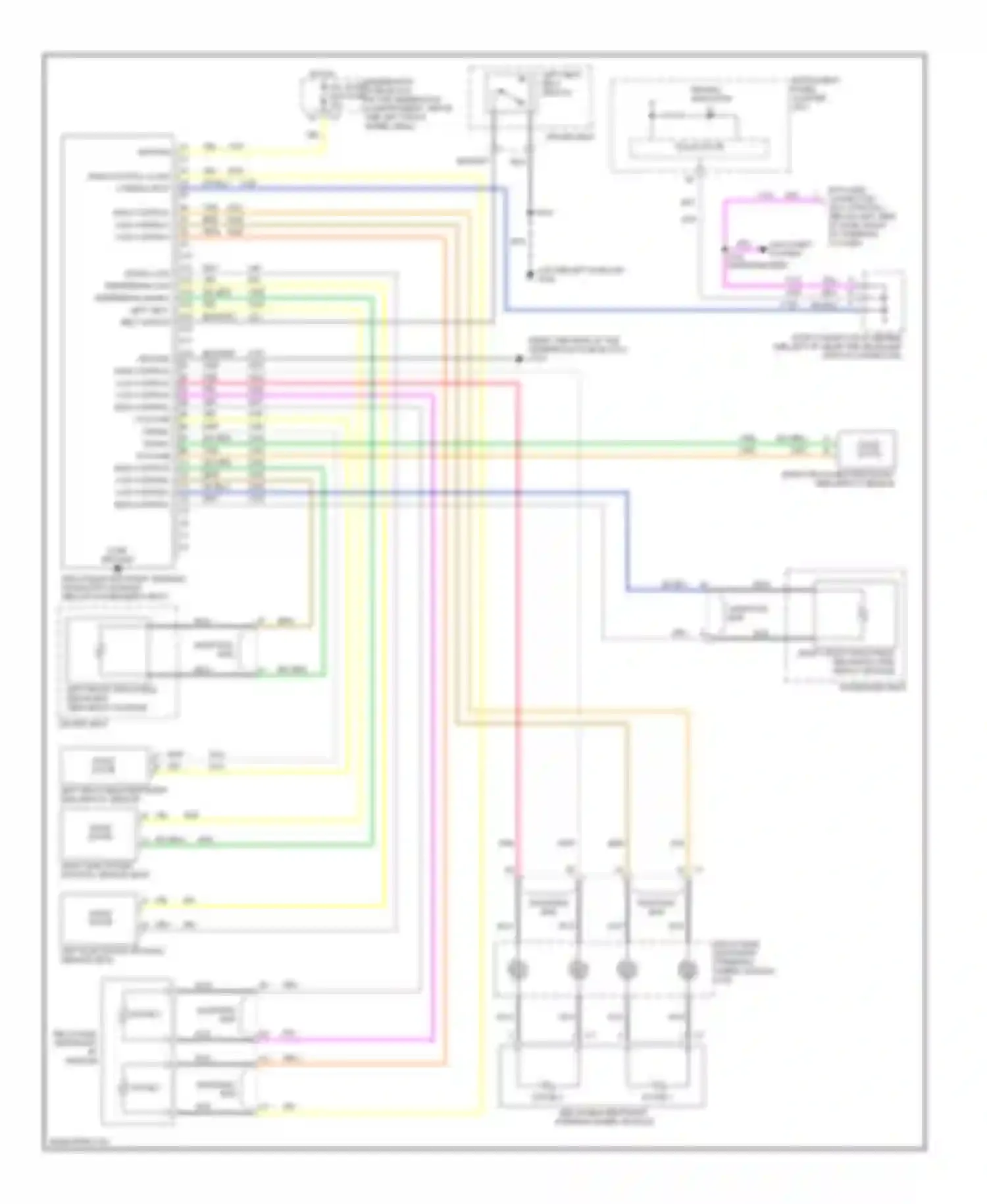 Wiring diagram right front inflatable restraint side impact module for Oldsmobile Bravada III (2001-2004) (1 of 1)