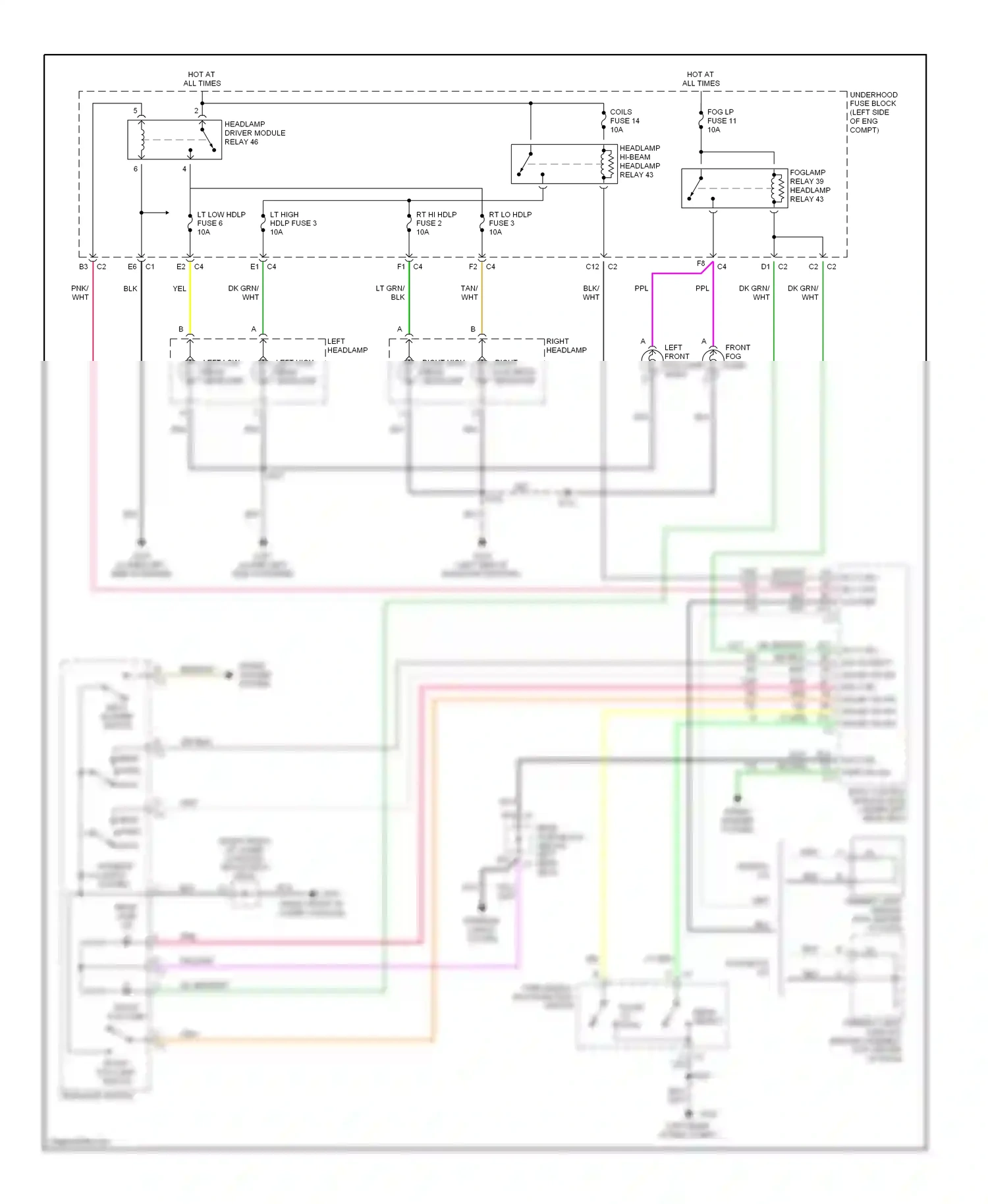Oldsmobile Bravada III (2001-2004) rly ctrl rly ctrl low ref wiring diagram  (1 of 1)