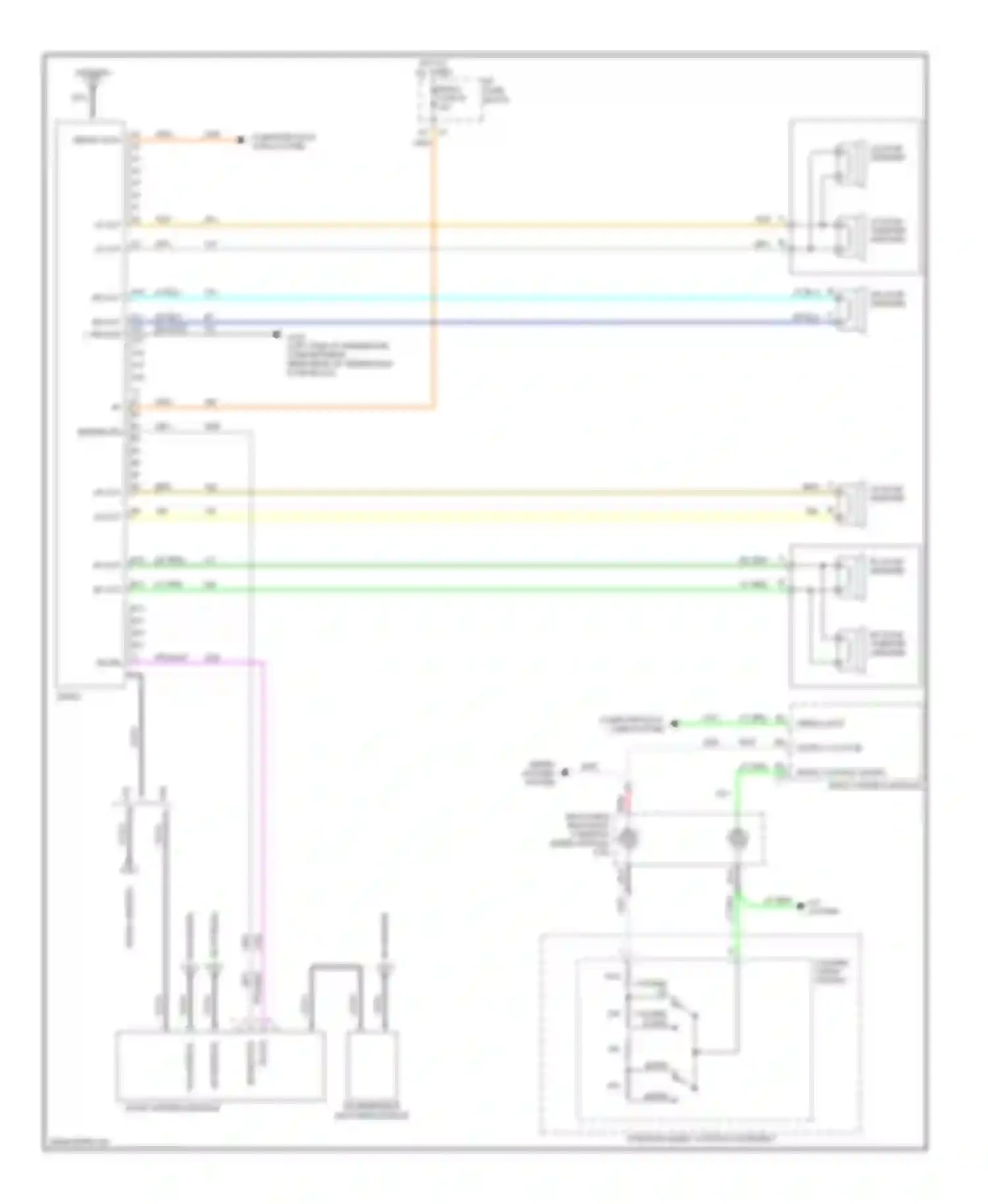 Wiring diagram rr door speaker for Oldsmobile Bravada III (2001-2004) (1 of 2)