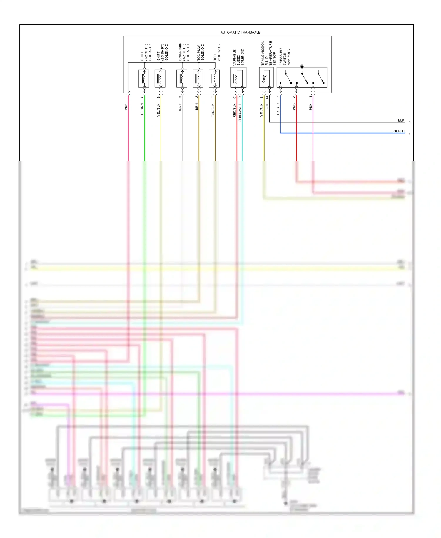 Oldsmobile Bravada III (2001-2004) shift b wiring diagram  (1 of 1)