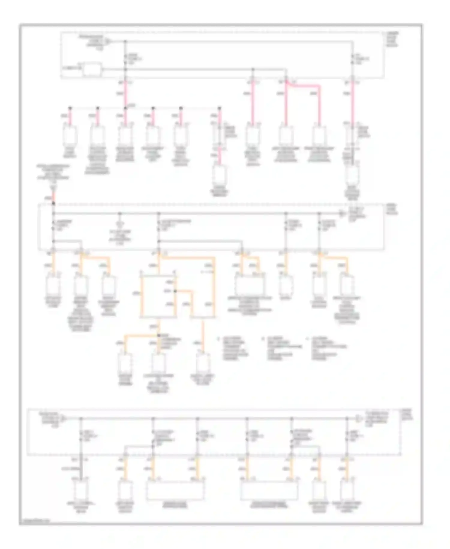 Wiring diagram w/ rear seat enter- tainment package, w/o garage door opener for Oldsmobile Bravada III (2001-2004) (1 of 1)