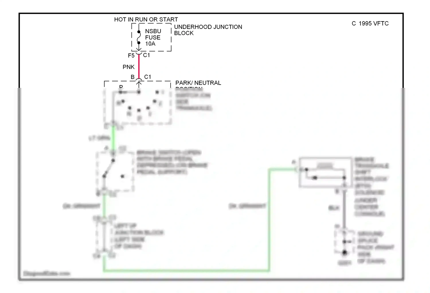 Wiring diagram 1995 vftc for Oldsmobile Cutlass VI (1997-1999) (1 of 1)