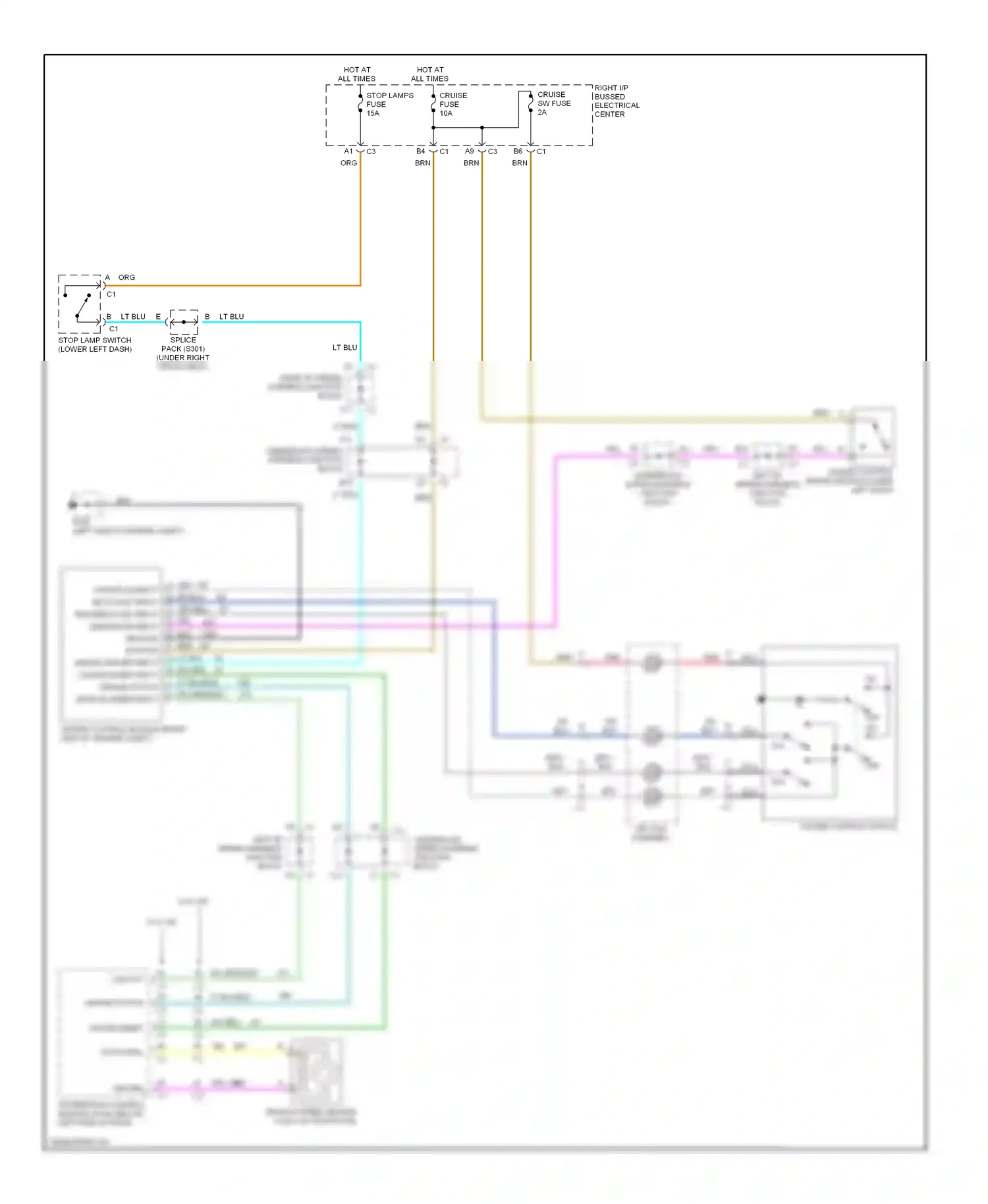 Wiring diagram ppl vss return for Oldsmobile Cutlass VI (1997-1999) (1 of 1)