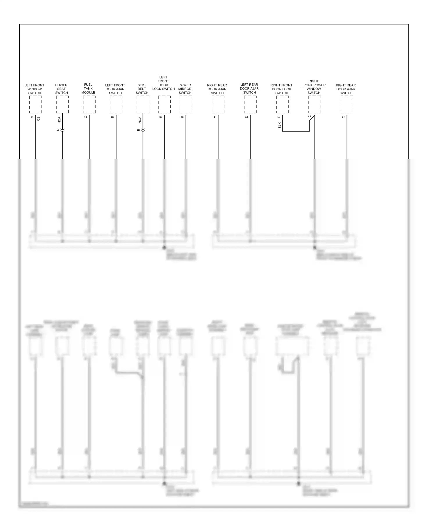 Wiring diagram rear defogger grid for Oldsmobile Cutlass VI (1997-1999) (2 of 2)
