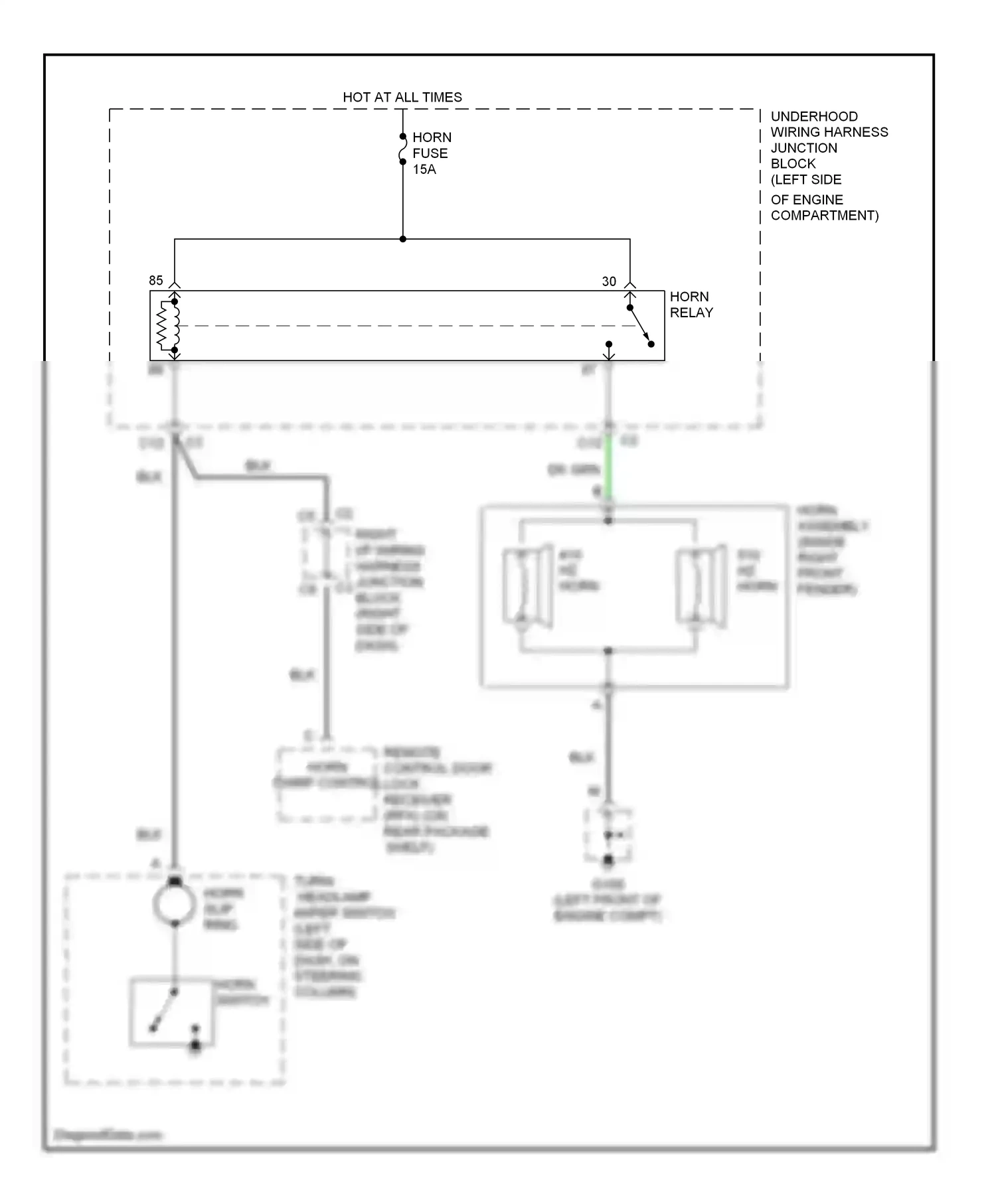 Wiring diagram shelf) for Oldsmobile Cutlass VI (1997-1999) (1 of 1)