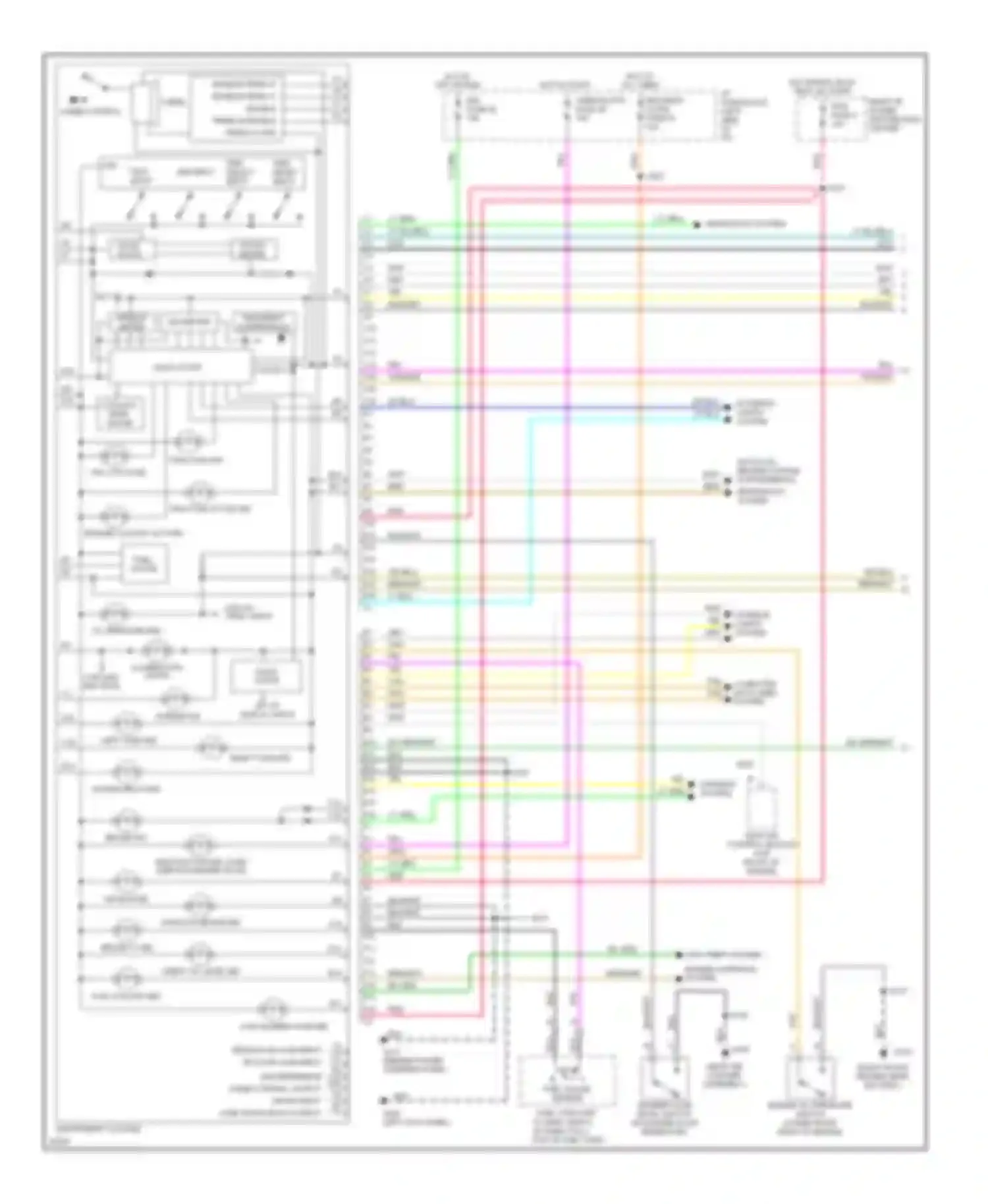Eighty-Eight Oldsmobile X (1992-1999): Instrument cluster circuit (1 of 2)