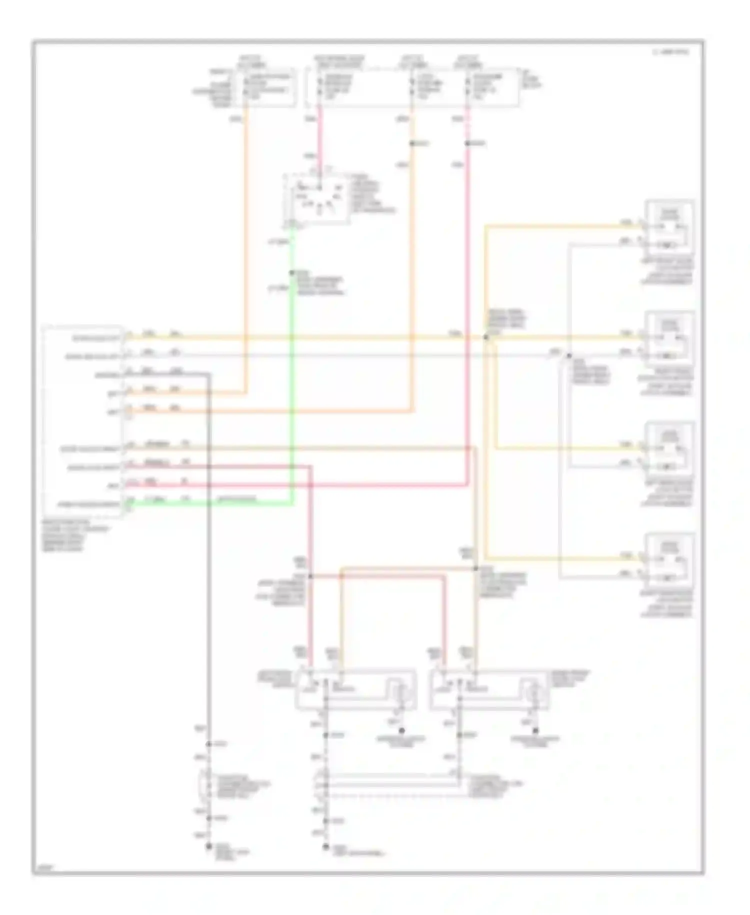 Eighty-Eight Oldsmobile X (1992-1999): Door lock circuit