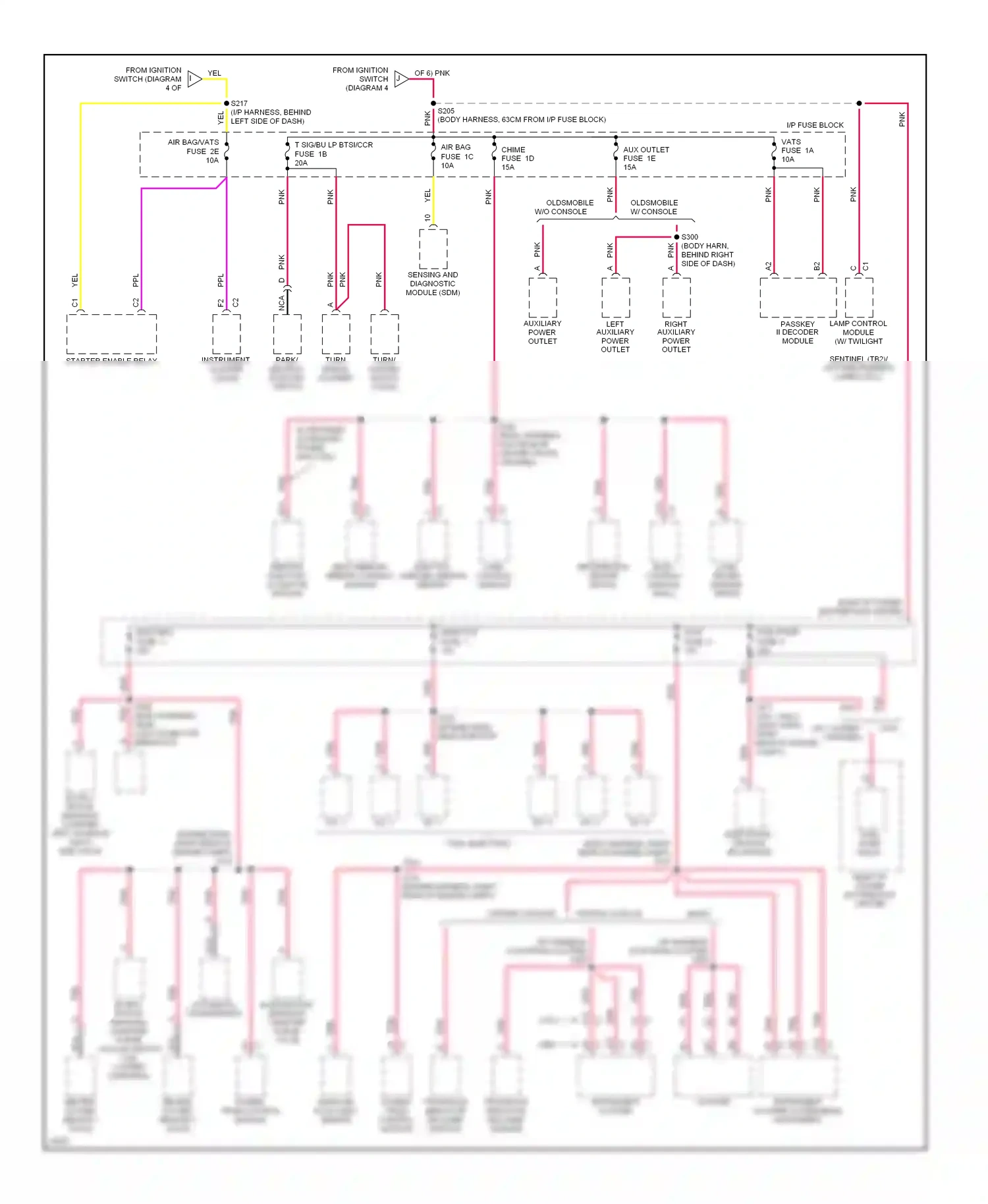 Oldsmobile Eighty-Eight X (1992-1999) electronic ignition (ei) module wiring diagram  (1 of 1)
