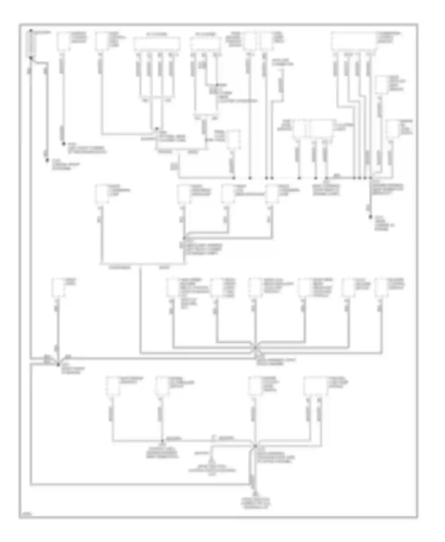 Wiring diagram i/p cross channel) for Oldsmobile Eighty-Eight X (1992-1999) (2 of 2)