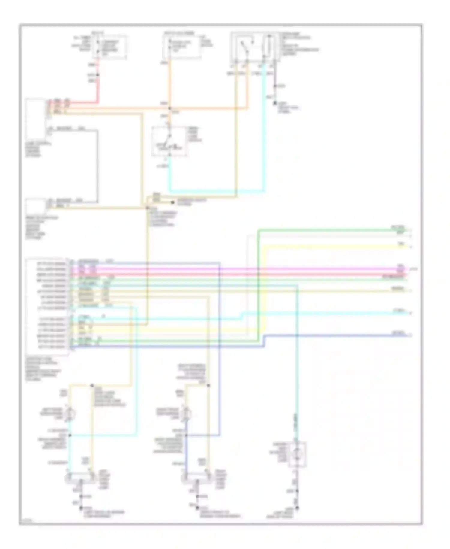 Wiring diagram left front side marker lamp for Oldsmobile Eighty-Eight X (1992-1999) (1 of 2)