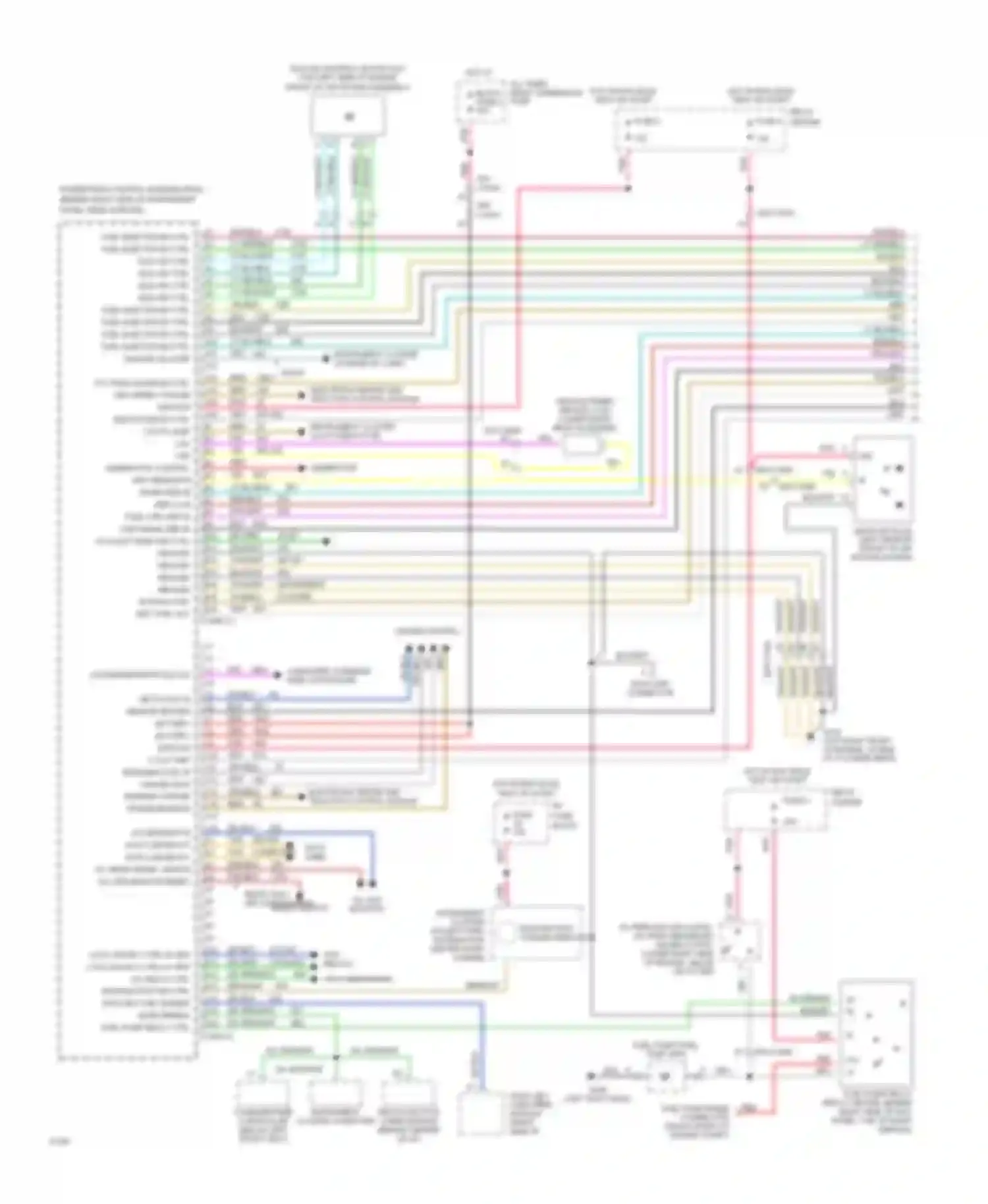 Ninety-Eight Oldsmobile XI (1991-1996): Wiring diagram engine performance 3.8l (vin l)s (1 of 3)
