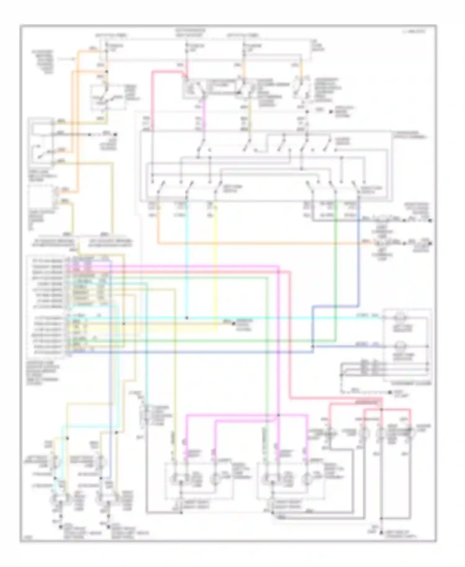 Ninety-Eight Oldsmobile XI (1991-1996): Exterior light circuit, with adaptive lamp monitor