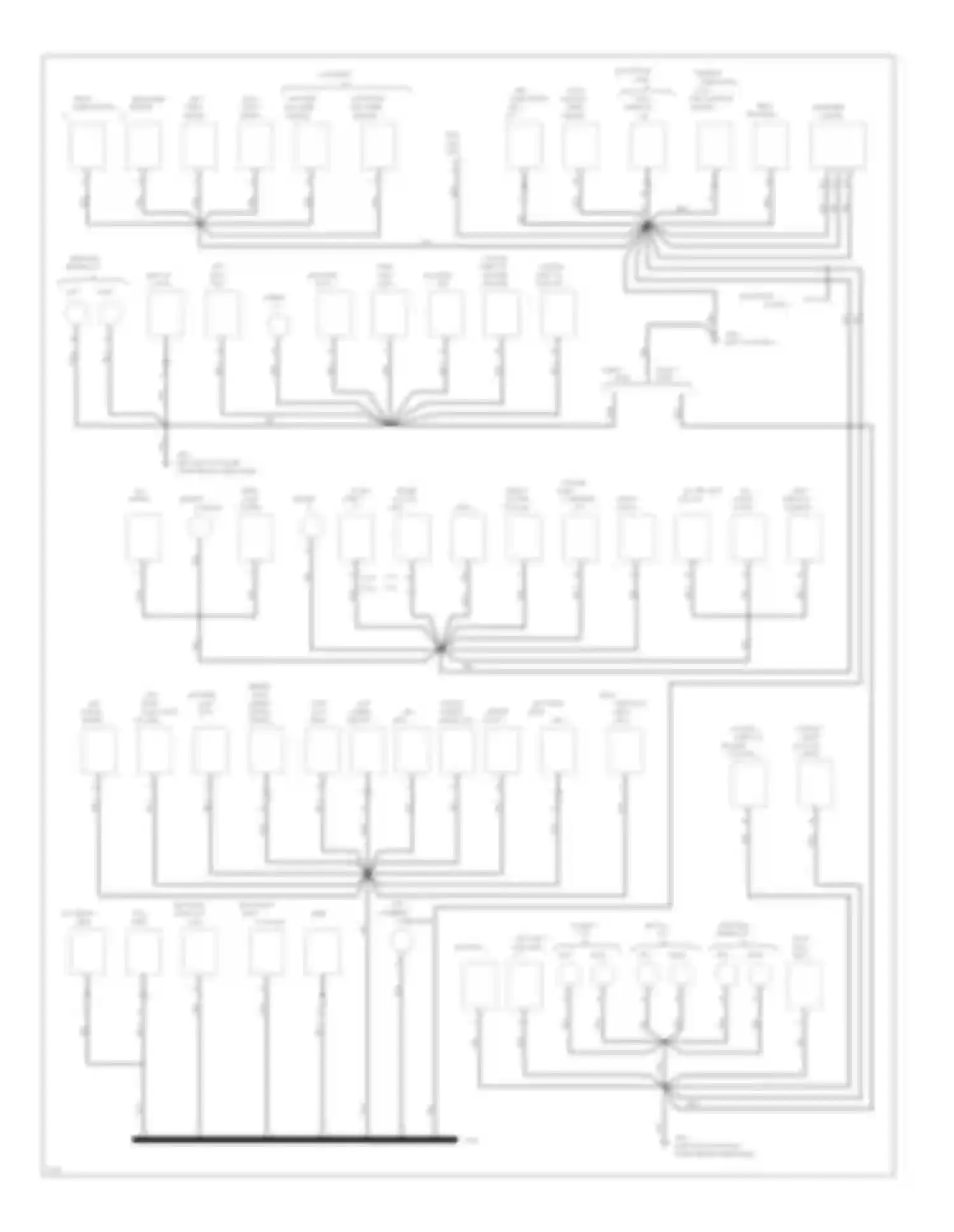 Ninety-Eight Oldsmobile XI (1991-1996): Ground distribution circuit (2 of 3)