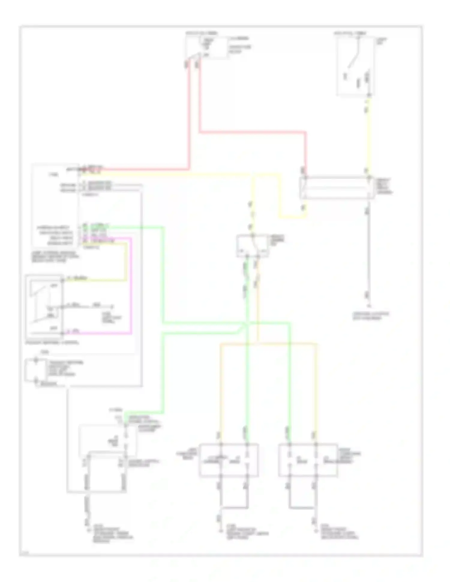 Ninety-Eight Oldsmobile XI (1991-1996): Headlight circuit, with twilight sentinel & with lamp monitor