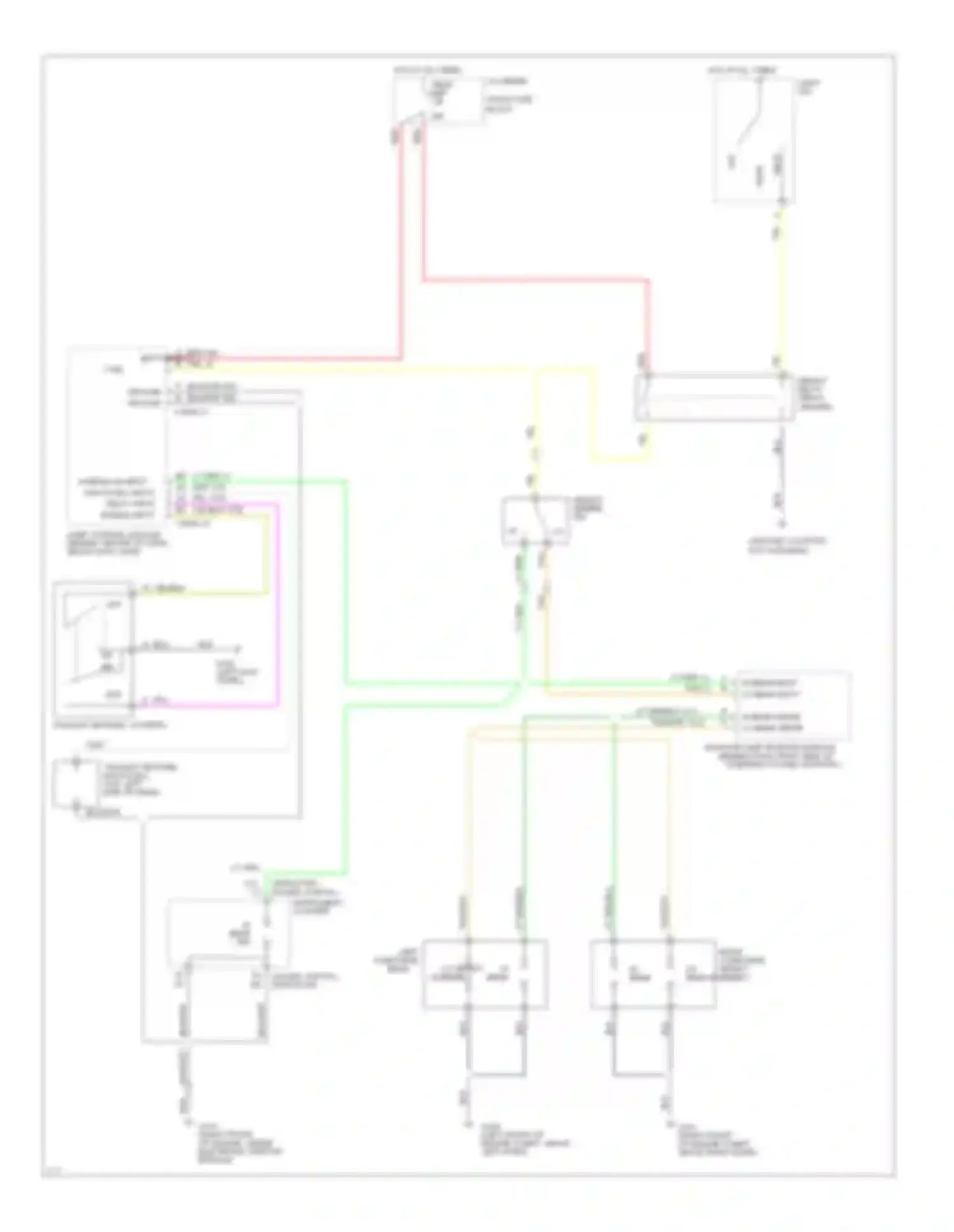 Ninety-Eight Oldsmobile XI (1991-1996): Headlight circuit, with twilight sentinel & without lamp
monitor