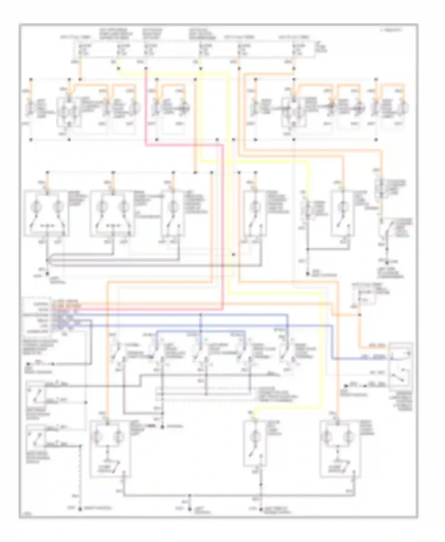 Ninety-Eight Oldsmobile XI (1991-1996): Courtesy lamp circuit, with illuminated entry