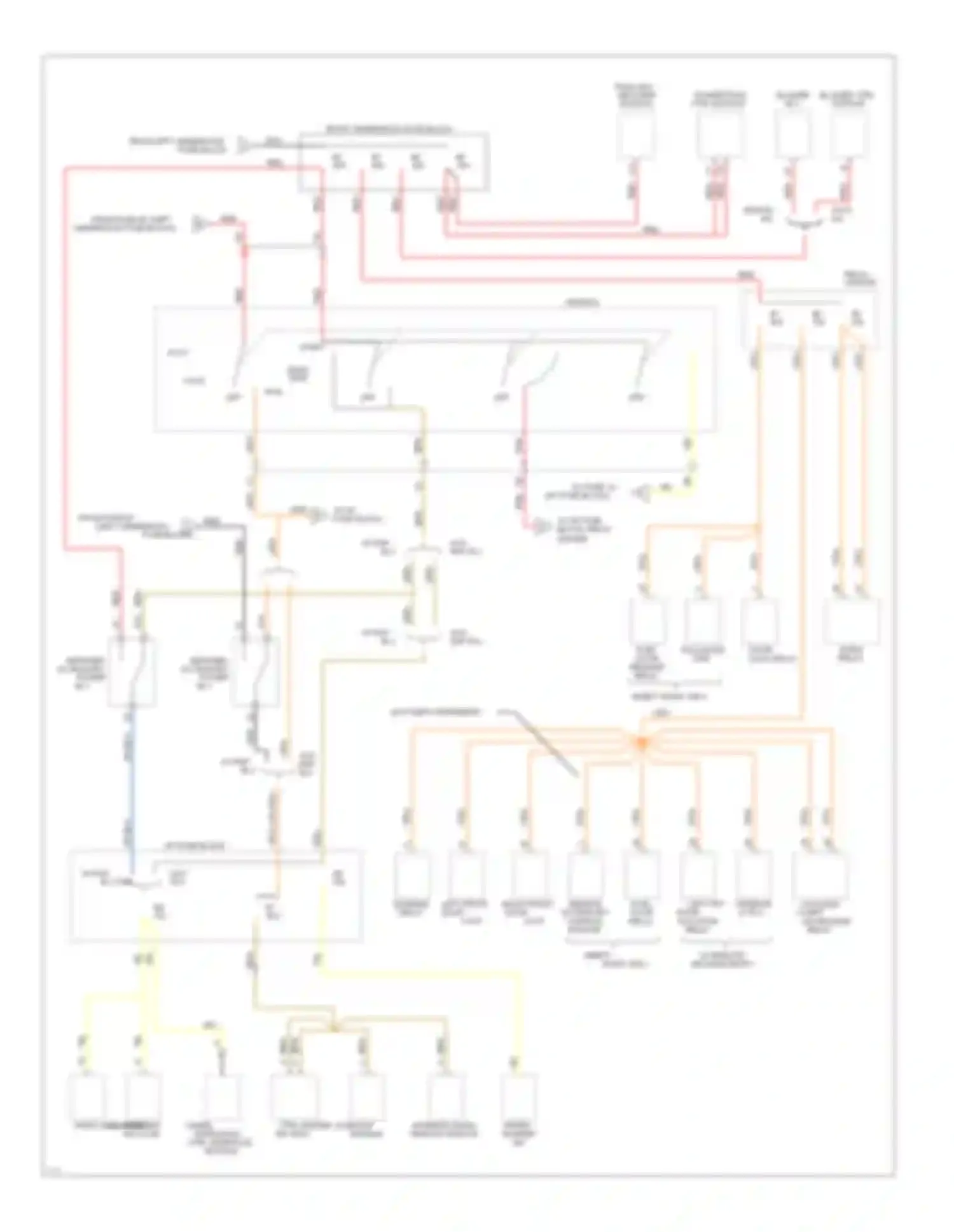 Ninety-Eight Oldsmobile XI (1991-1996): Power distribution circuit (2 of 4)