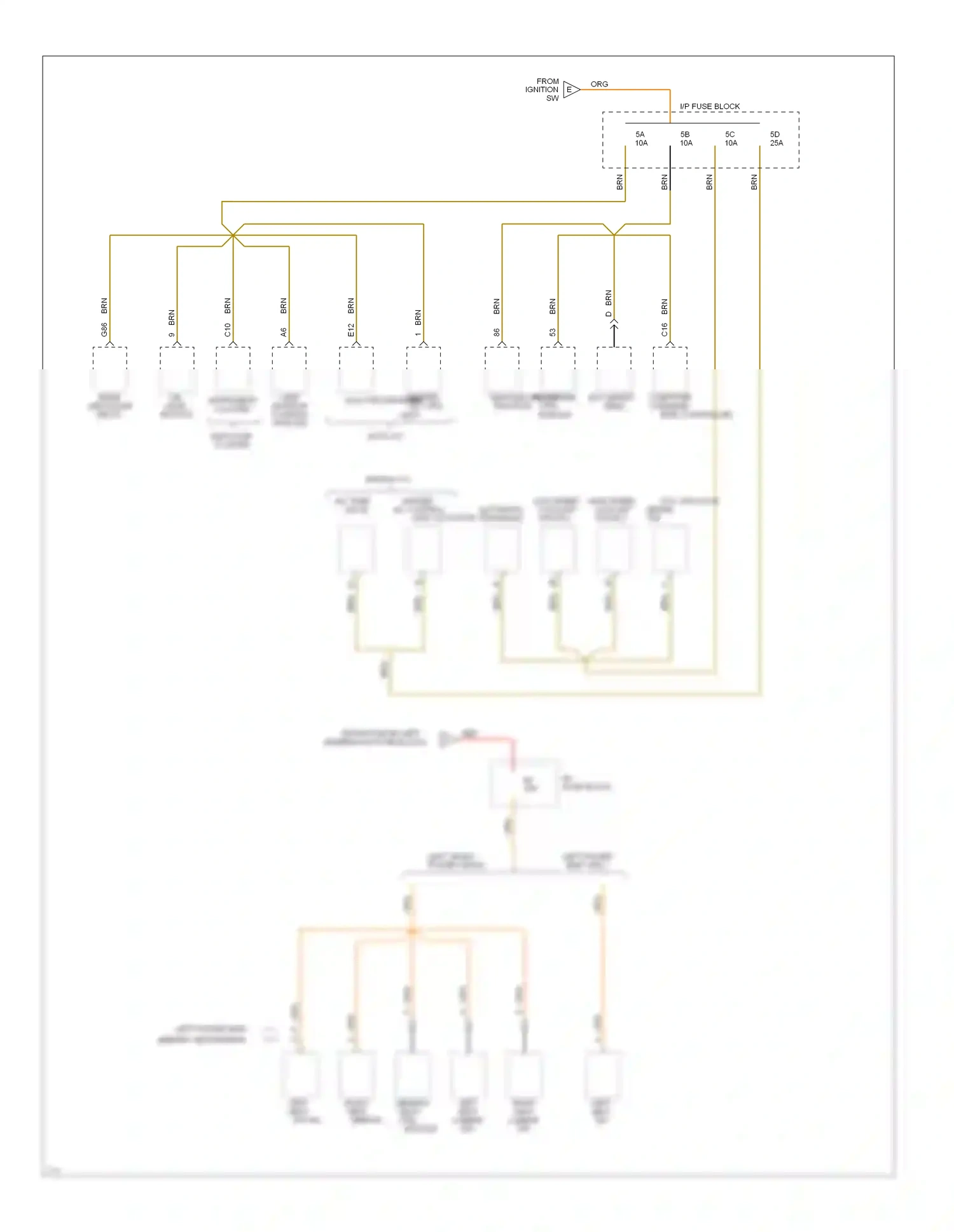 Oldsmobile Ninety-Eight XI (1991-1996) computer command ride controller wiring diagram  (4 of 6)