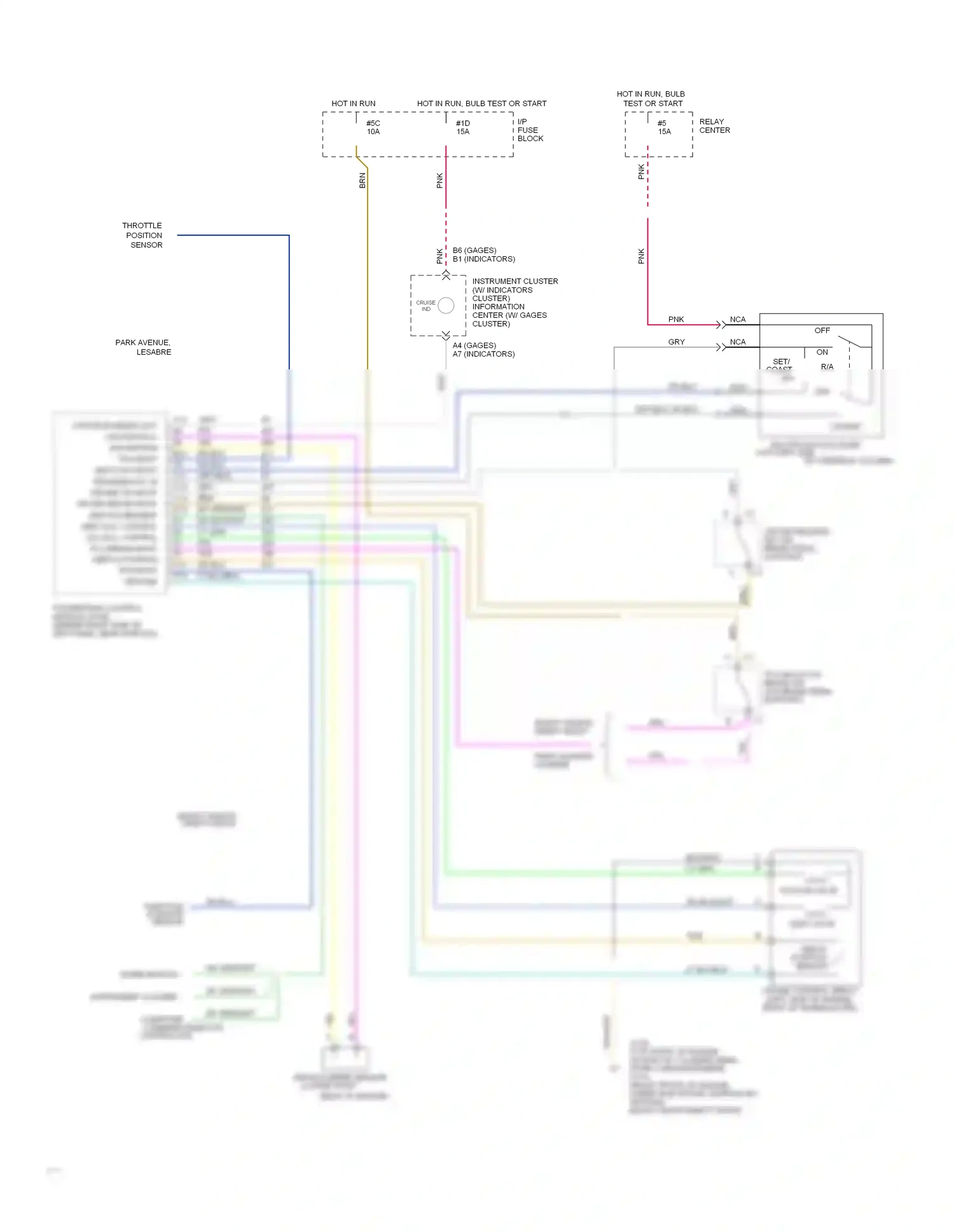 Oldsmobile Ninety-Eight XI (1991-1996) computer command ride(ccr) controller wiring diagram  (1 of 1)