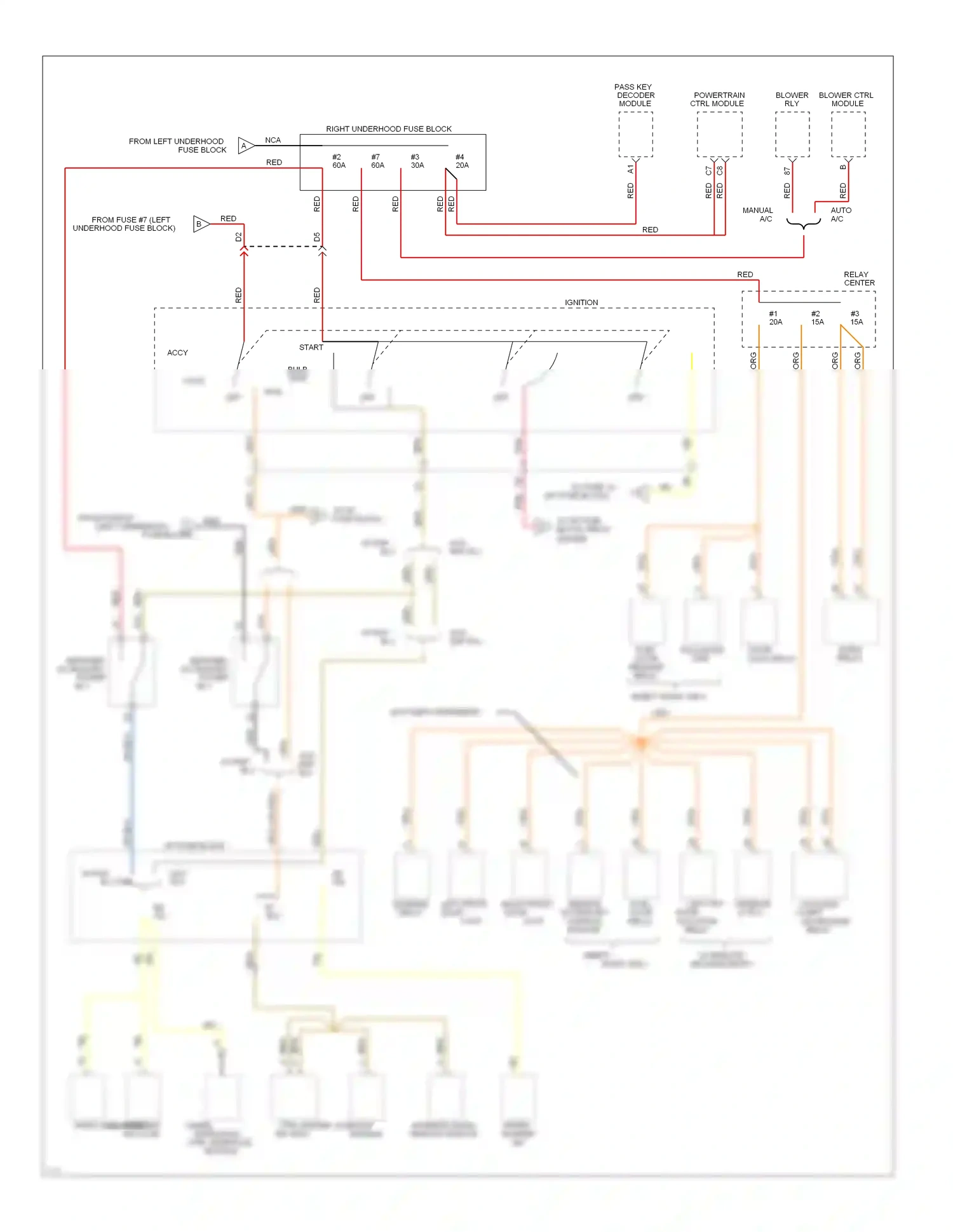 Oldsmobile Ninety-Eight XI (1991-1996) pass-key decoder module wiring diagram  (2 of 2)