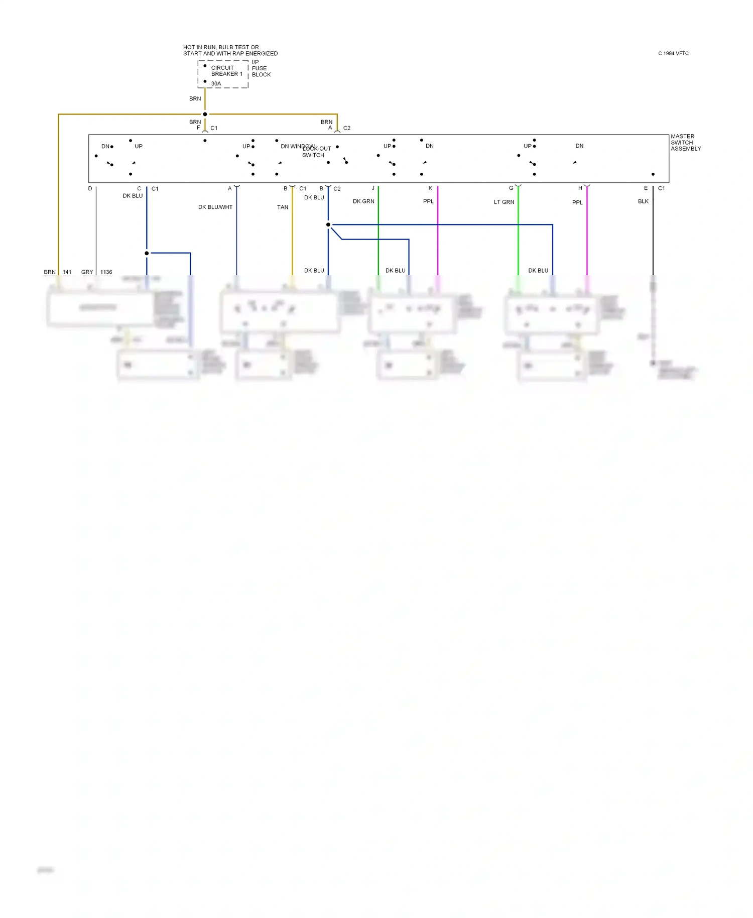 Oldsmobile Ninety-Eight XI (1991-1996) solid state wiring diagram  (6 of 6)