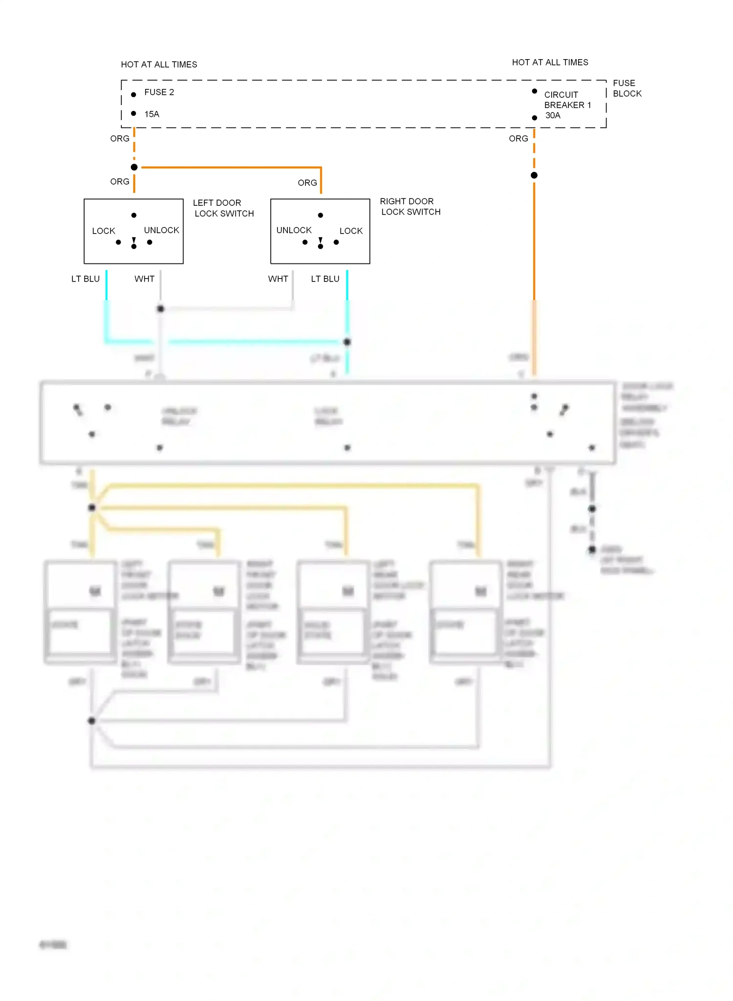 Oldsmobile Ninety-Eight XI (1991-1996) solid state wiring diagram  (3 of 6)