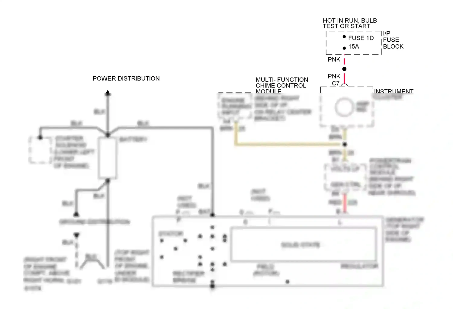 Oldsmobile Ninety-Eight XI (1991-1996) solid state wiring diagram  (1 of 6)