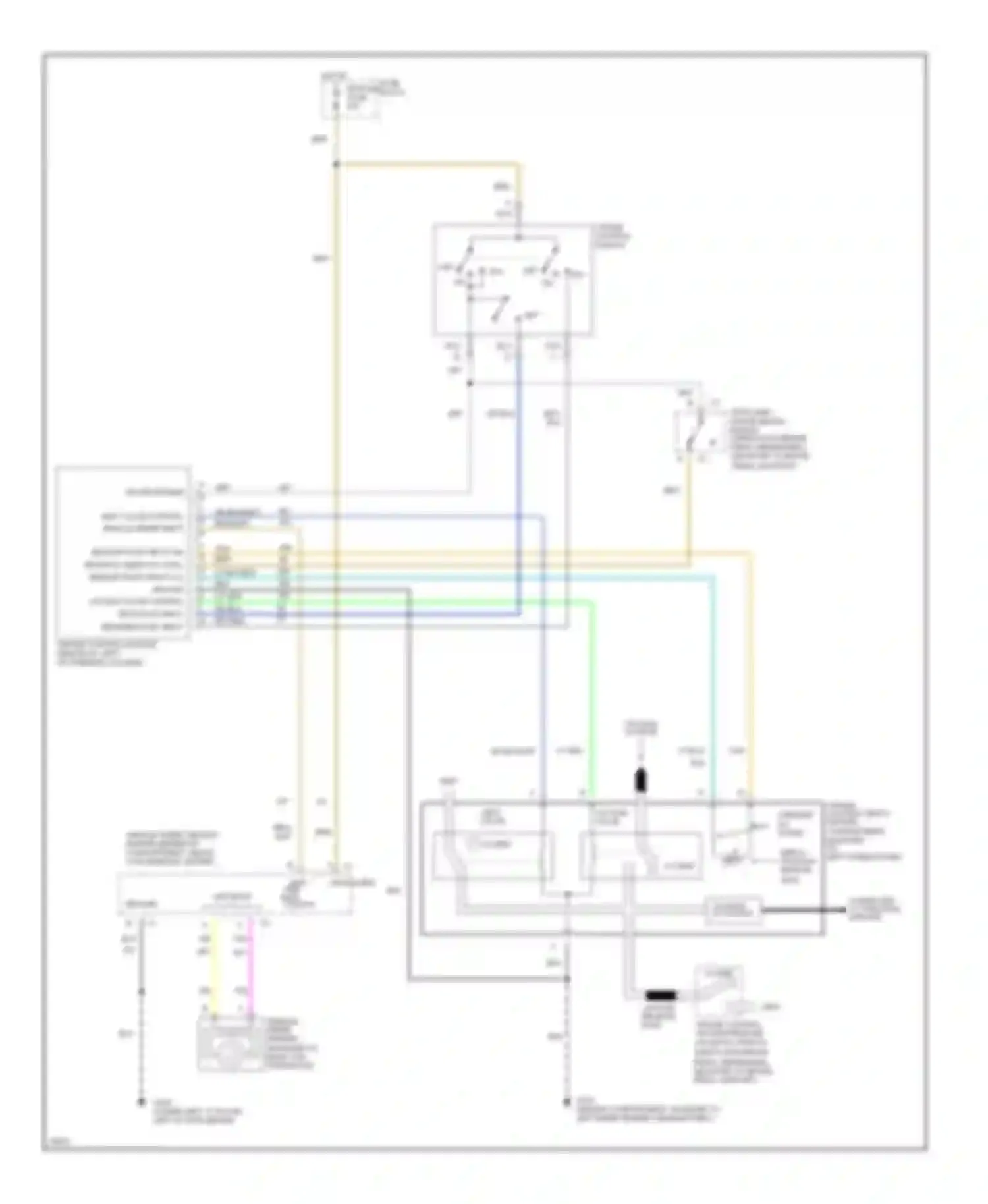 Silhouette Oldsmobile I (1989-1996): 3.1l (vin d), cruise control circuit