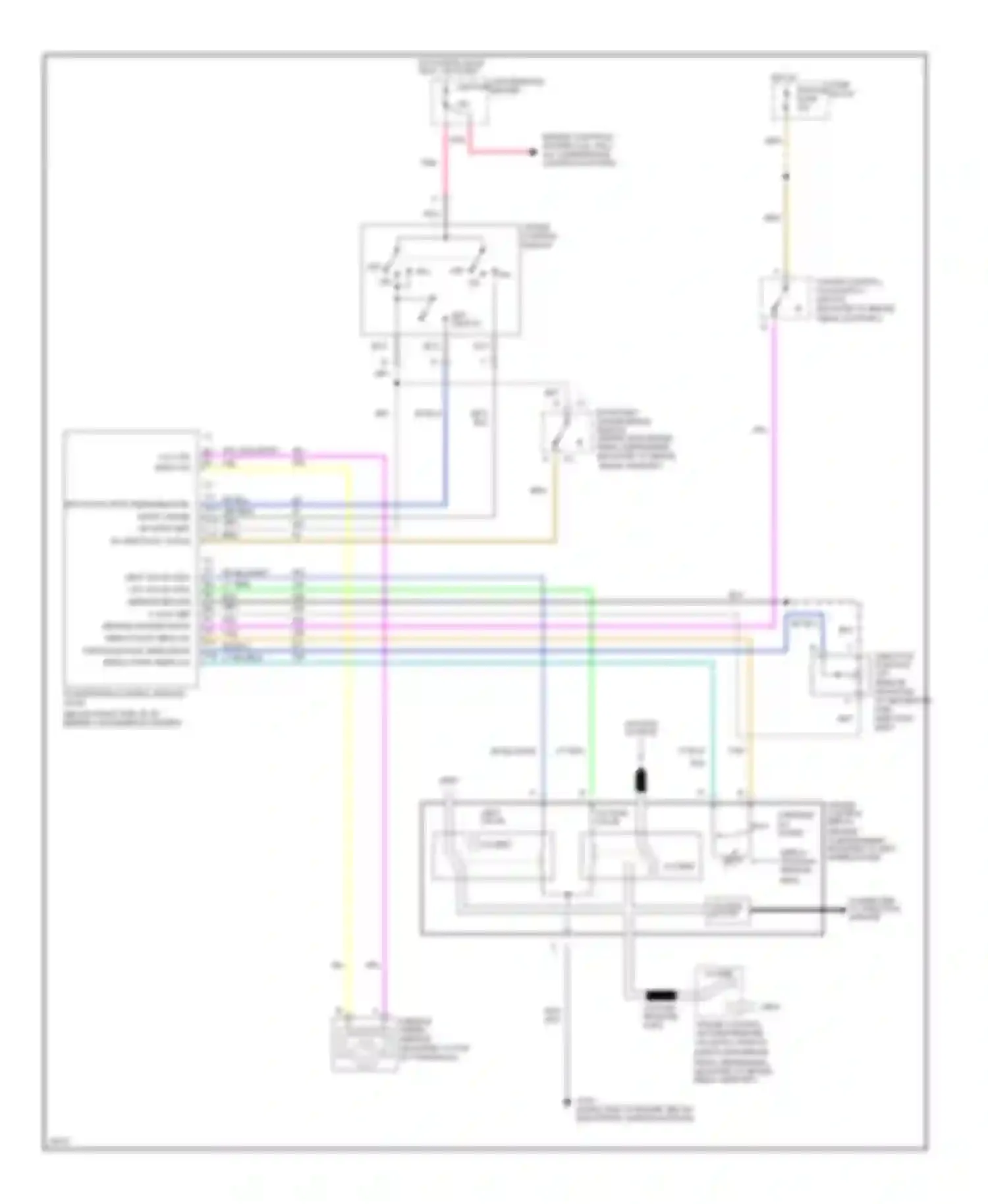 Silhouette Oldsmobile I (1989-1996): 3.8l (vin l), cruise control circuit