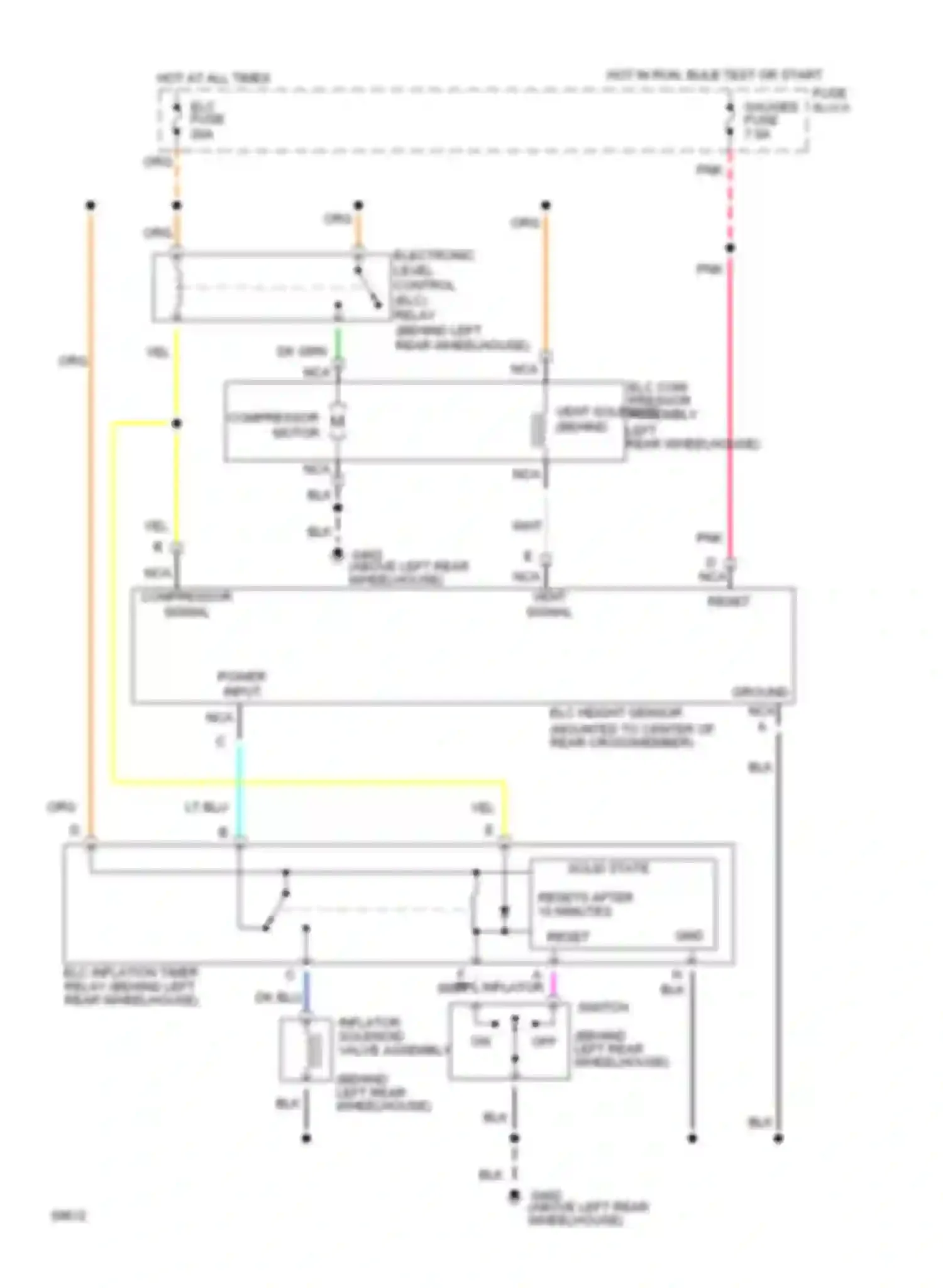 Silhouette Oldsmobile I (1989-1996): Electronic suspension circuit