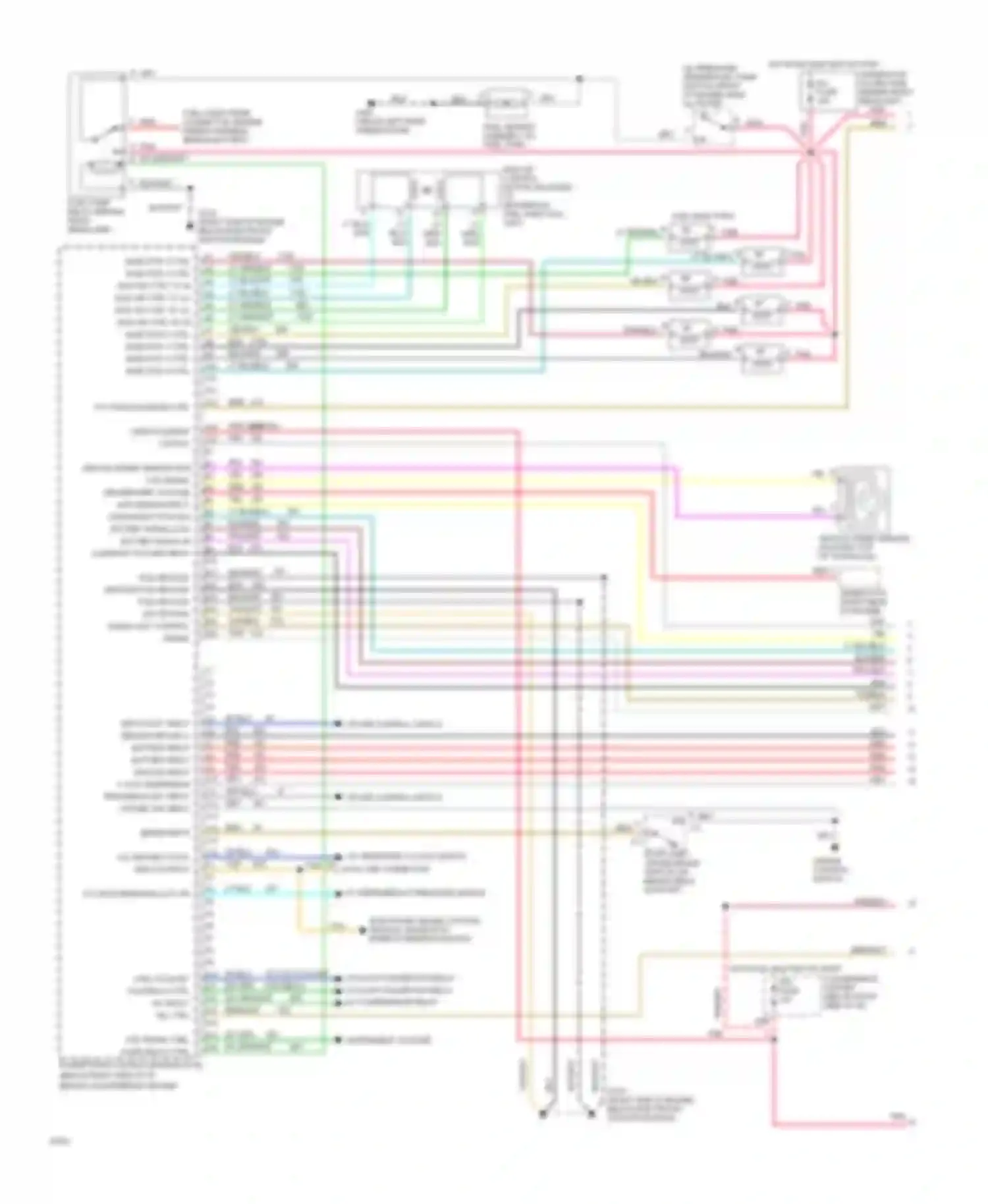 Silhouette Oldsmobile I (1989-1996): Wiring diagram engine performance 3.8l (vin l)s (1 of 3)