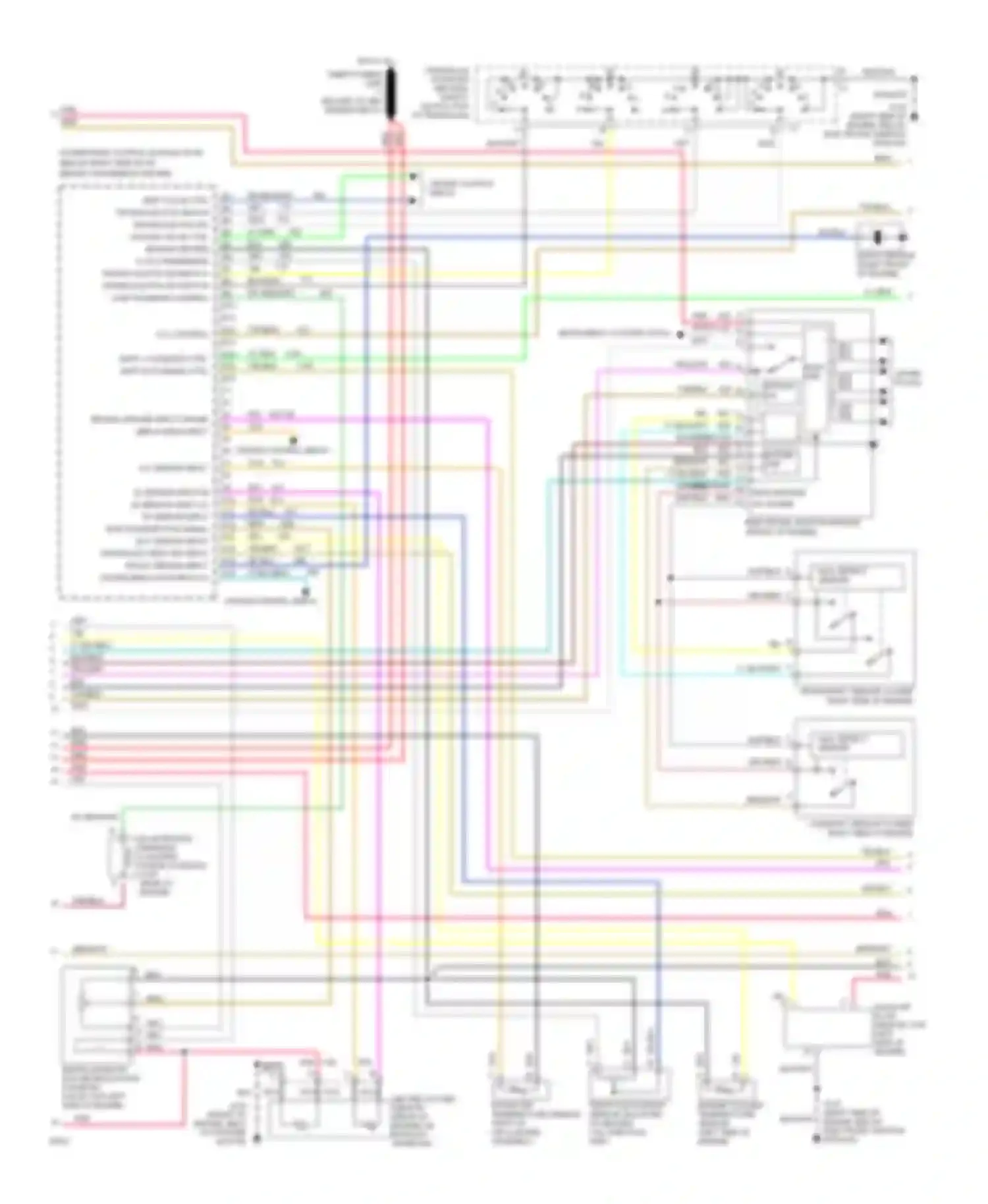 Silhouette Oldsmobile I (1989-1996): Wiring diagram engine performance 3.8l (vin l)s (2 of 3)