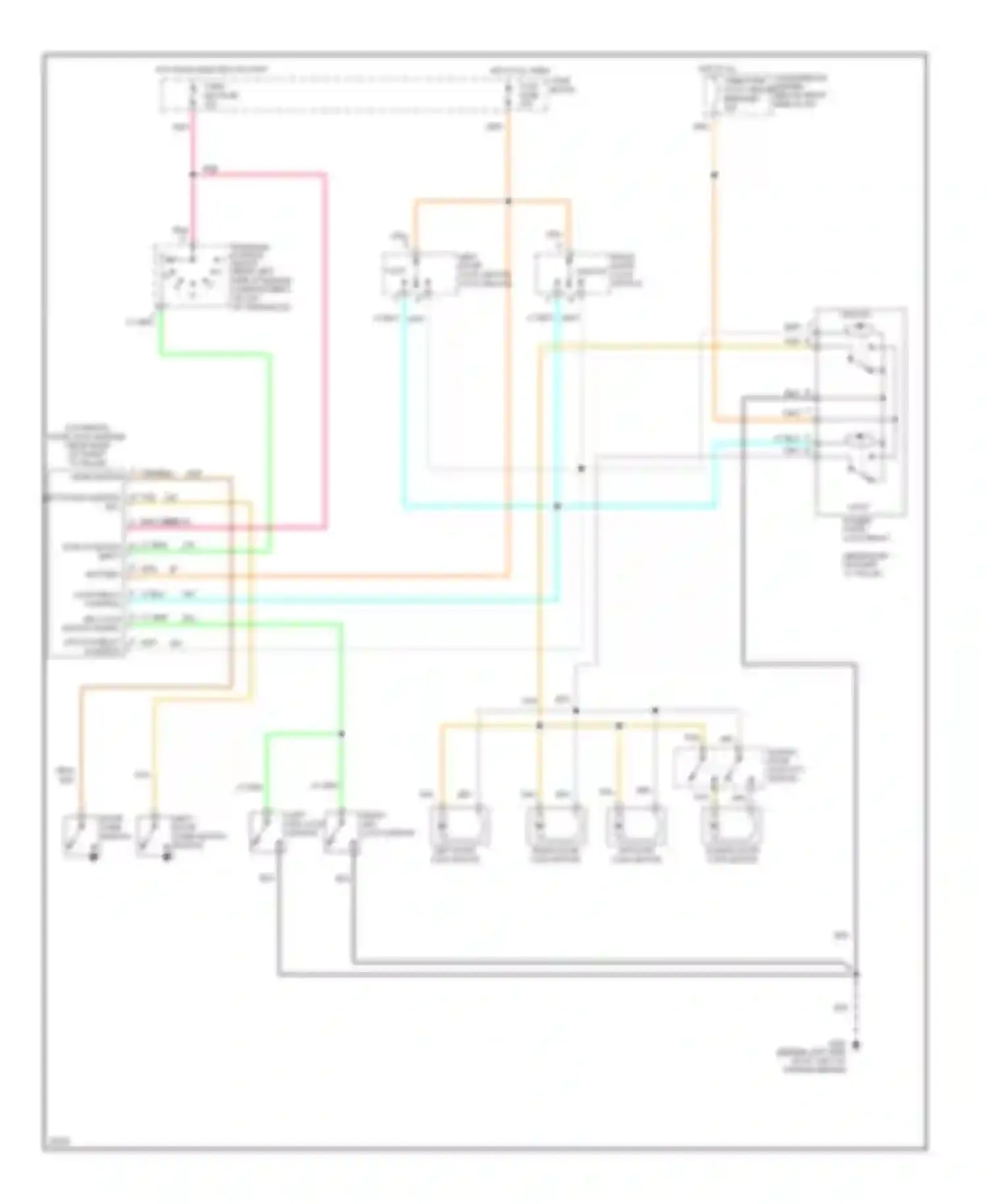 Silhouette Oldsmobile I (1989-1996): Door lock circuit, automatic door locks