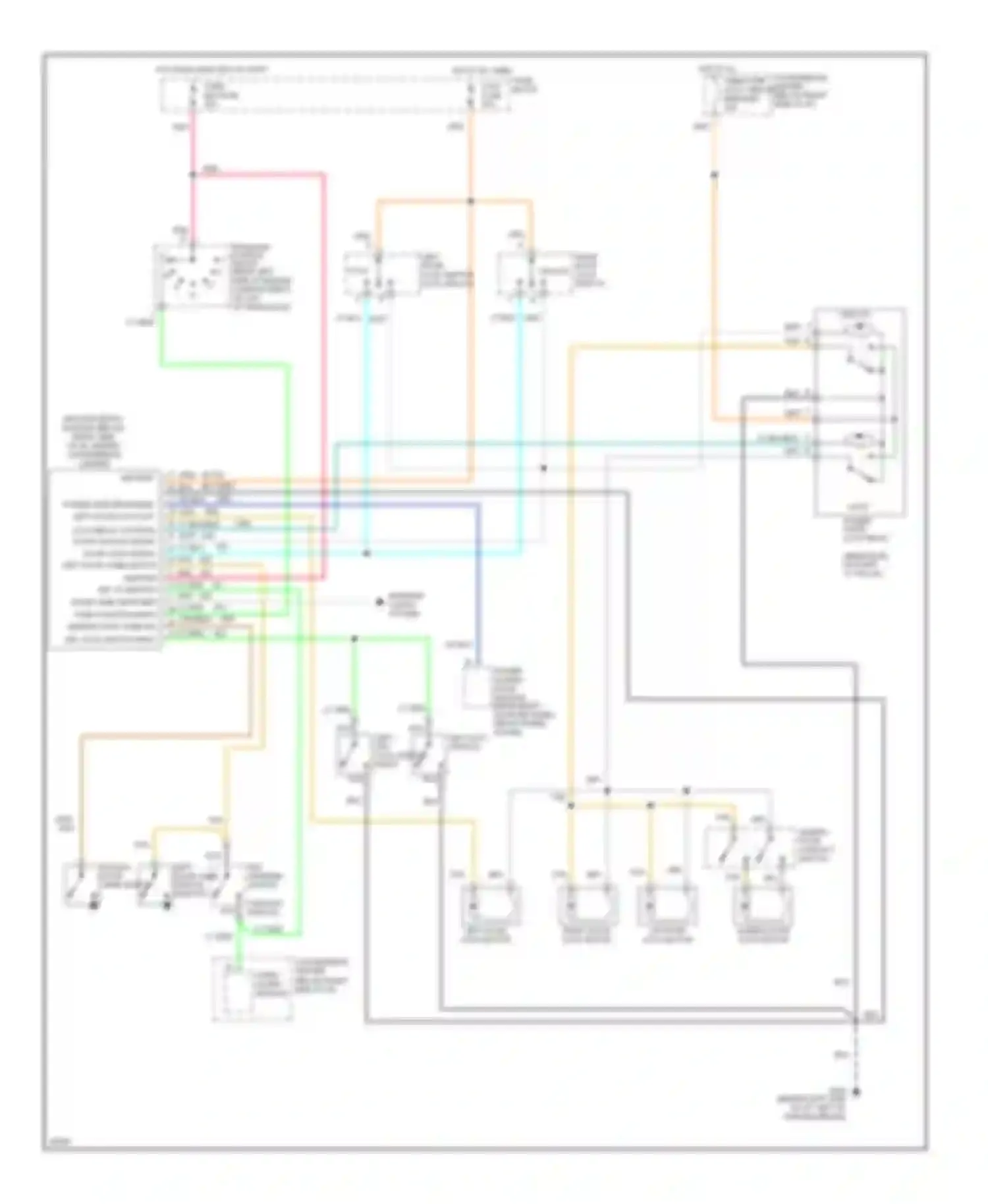 Silhouette Oldsmobile I (1989-1996): Keyless entry circuit